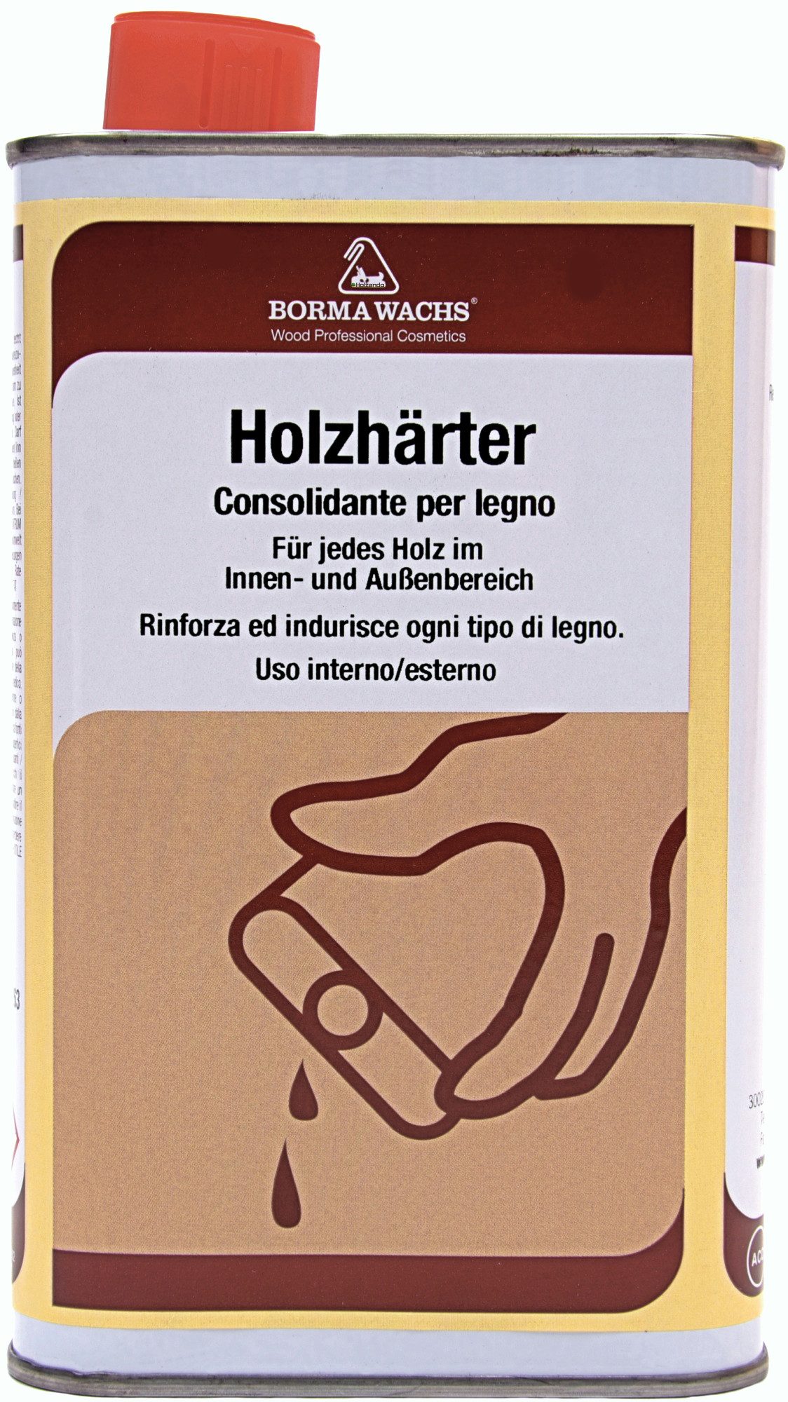 BORMA Holzgrundierung HOLZHÄRTER 500ml, Tiefeindrigend