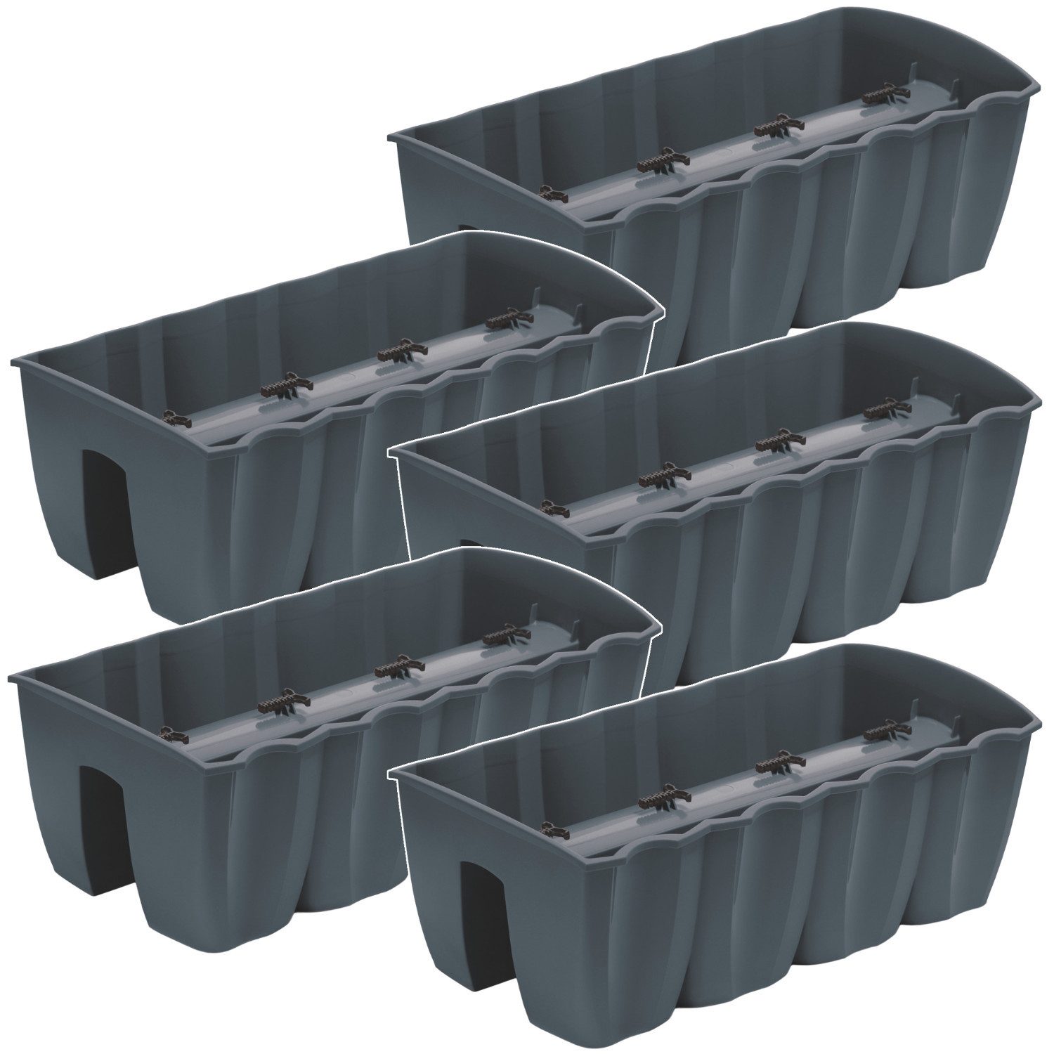 Prosperplast Blumenkasten Balkonkasten Topf für Balustrade (5 St), Balkonbr günstig online kaufen