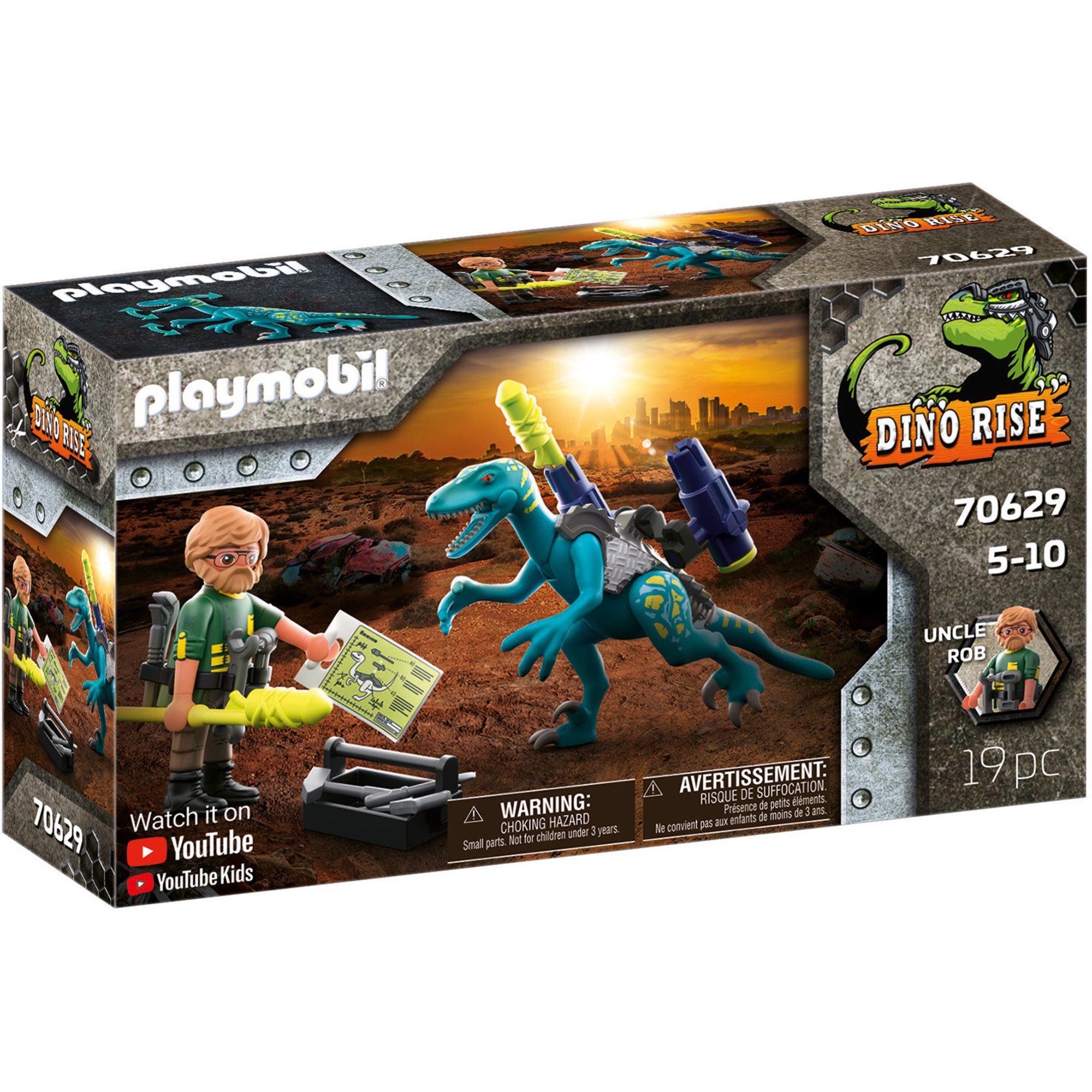 Playmobil® PLAYMOBIL Dino Rise Uncle Rob: Aufrüstung zum Konstruktionsspielsteine, (19 St)