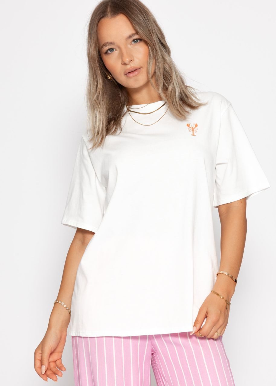 SASSYCLASSY T-Shirt Oversize T-Shirt mit Hummer günstig online kaufen