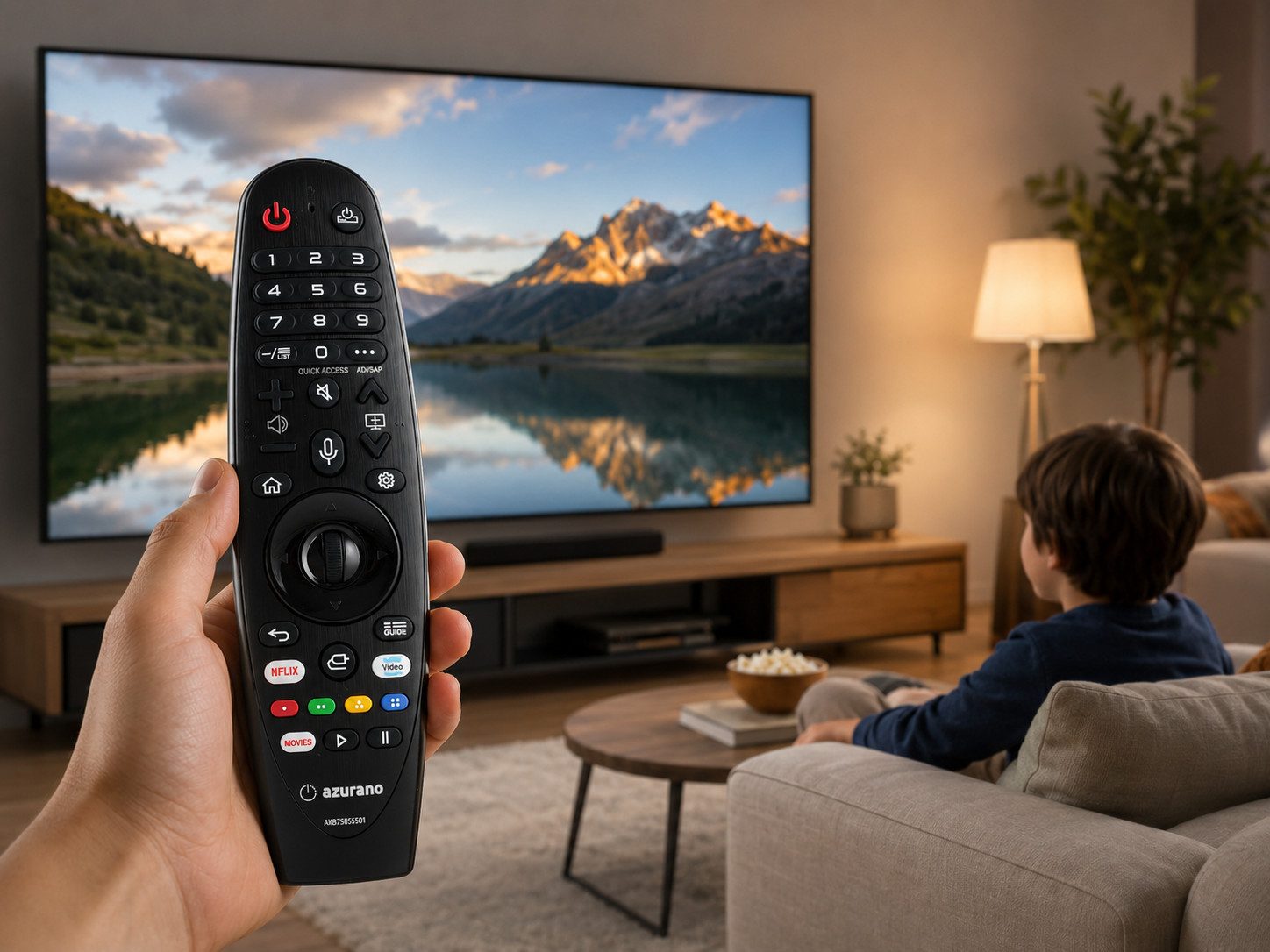 azurano Ersatz für LG Magic Remote MR20GA MR19BA MR18BA MR650A MR600 NO Universal-Smart-TV-Fernbedienung (MR20GA, MR19BA, MR18BA, MR650A, MR600)