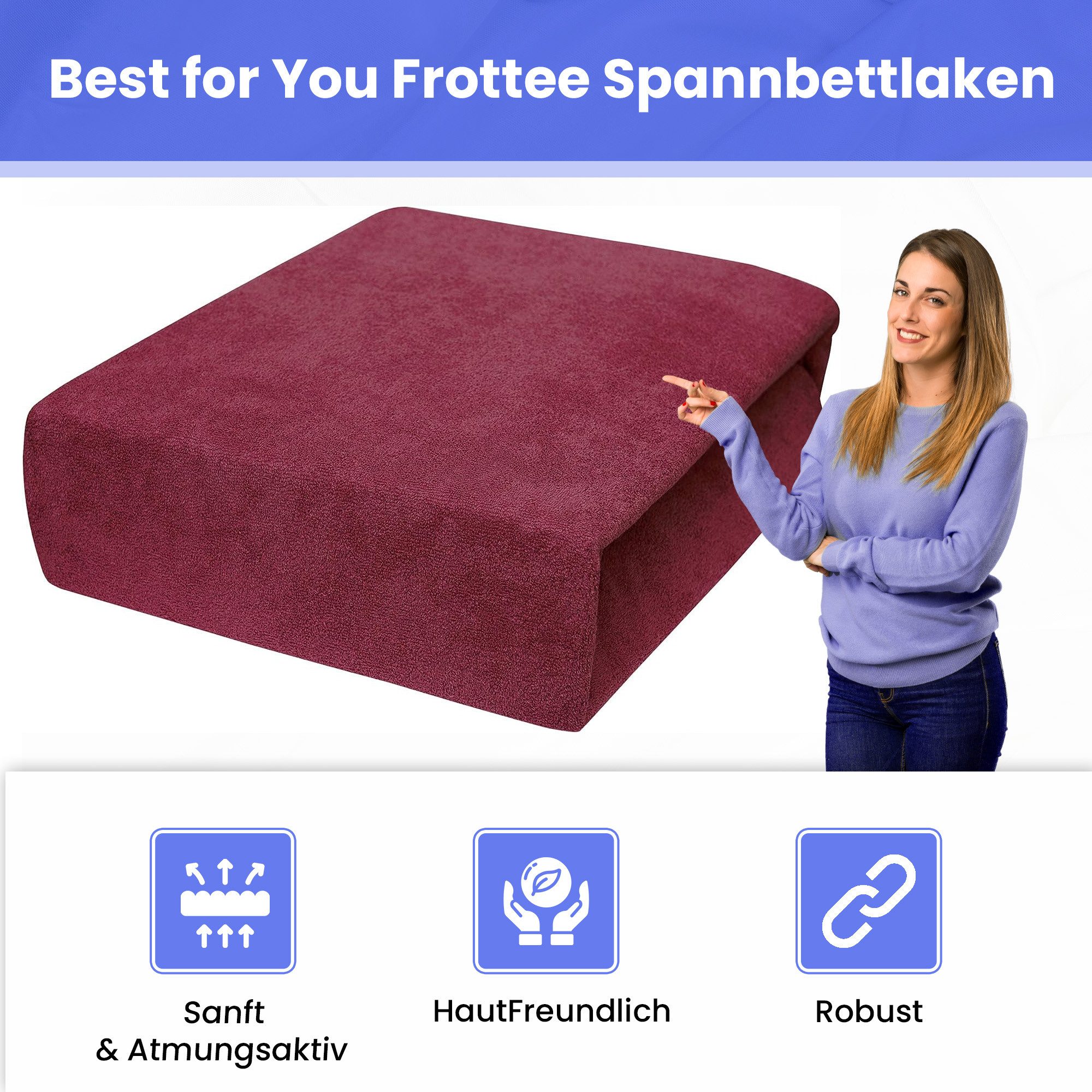 Best for You Spannbettlaken Frotte 60x120 günstig online kaufen