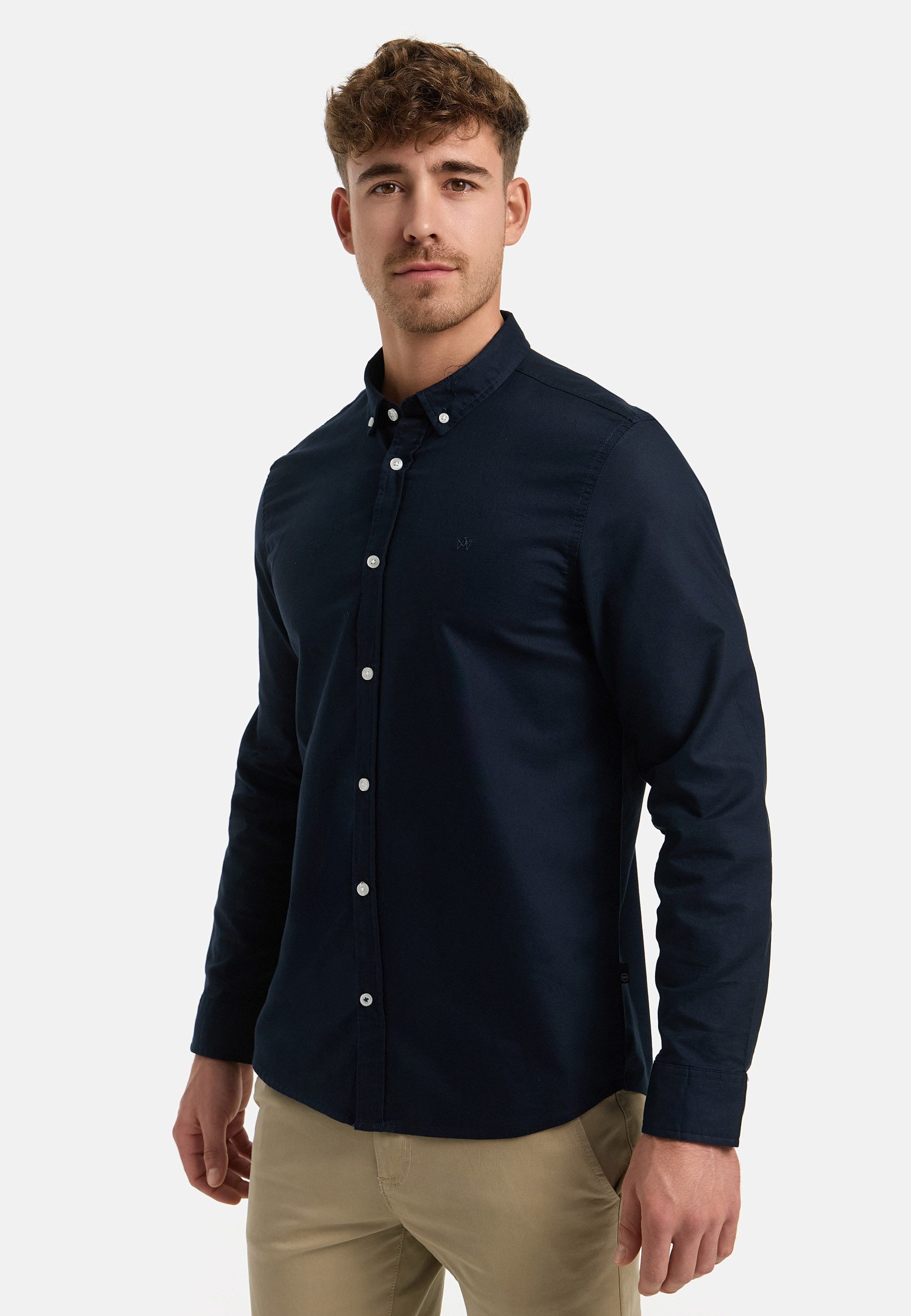Kronstadt Langarmhemd Herren KSJohan Oxford Herrenhemd Langarm