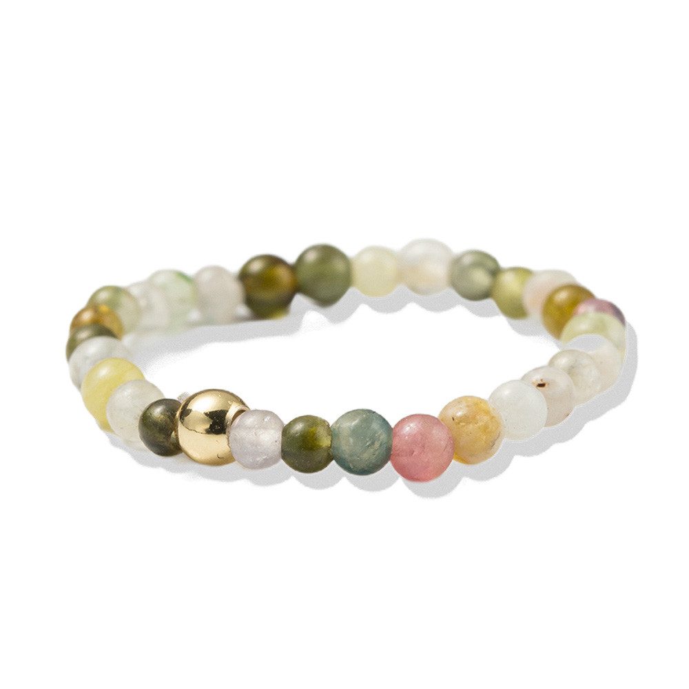 Firetti Fingerring Schmuck Geschenk Damenring Zugband Edelstein, Made in Germany - mit Turmalin