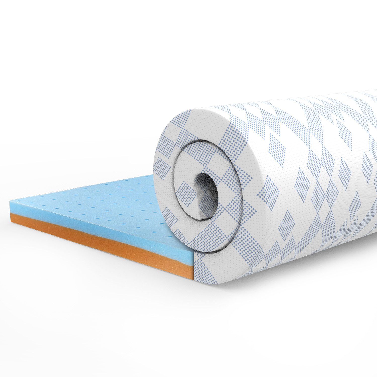 BedStory, Topper Matratzentopper 90/140/160x200cm H3 Gelschaum günstig online kaufen
