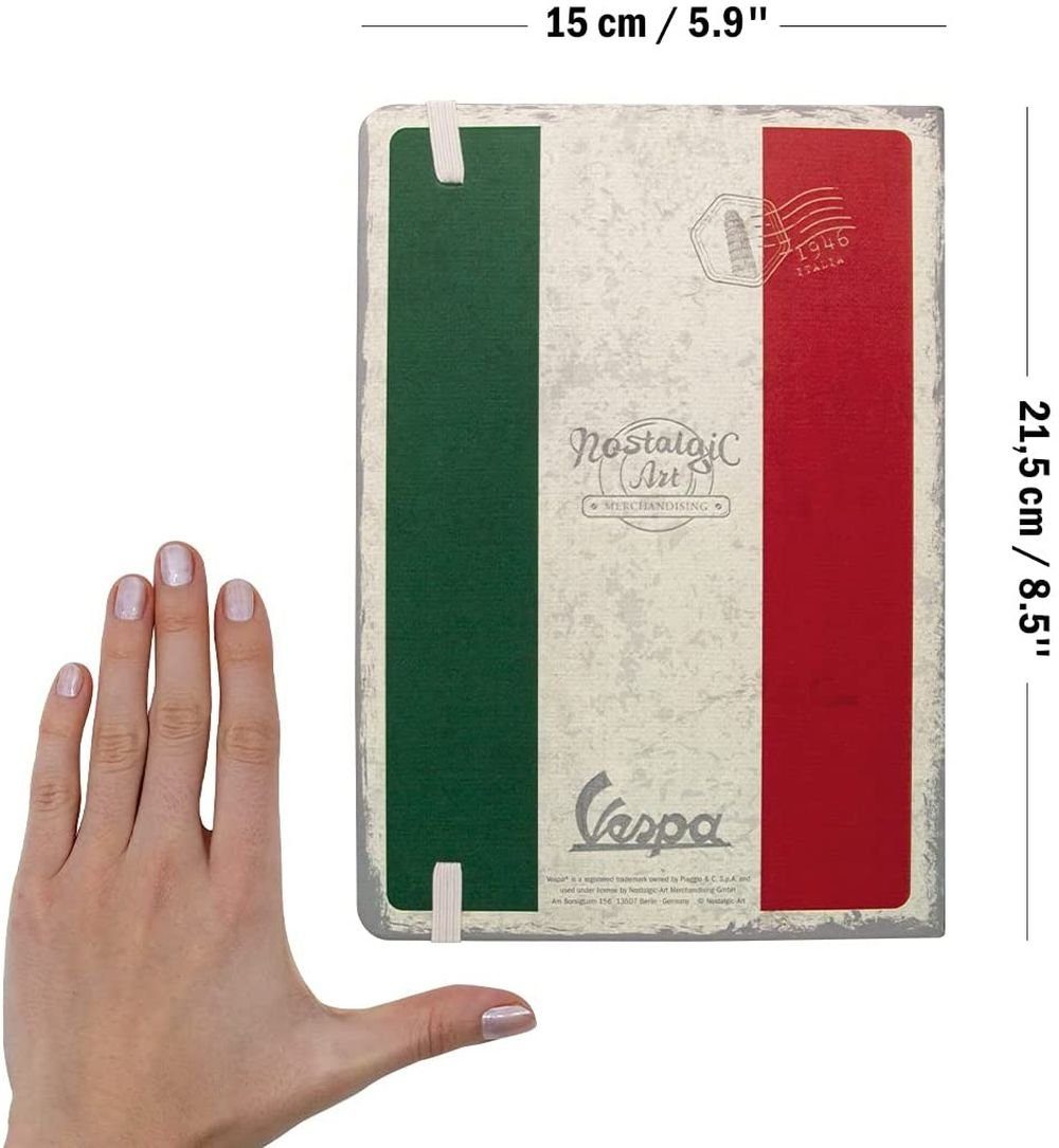 Nostalgic-Art Notizbuch DIN Notizbuch A5 The - Italian Vespa Classic 