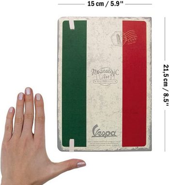 Nostalgic-Art Notizbuch DIN A5 Notizbuch - Vespa - The Italian Classic