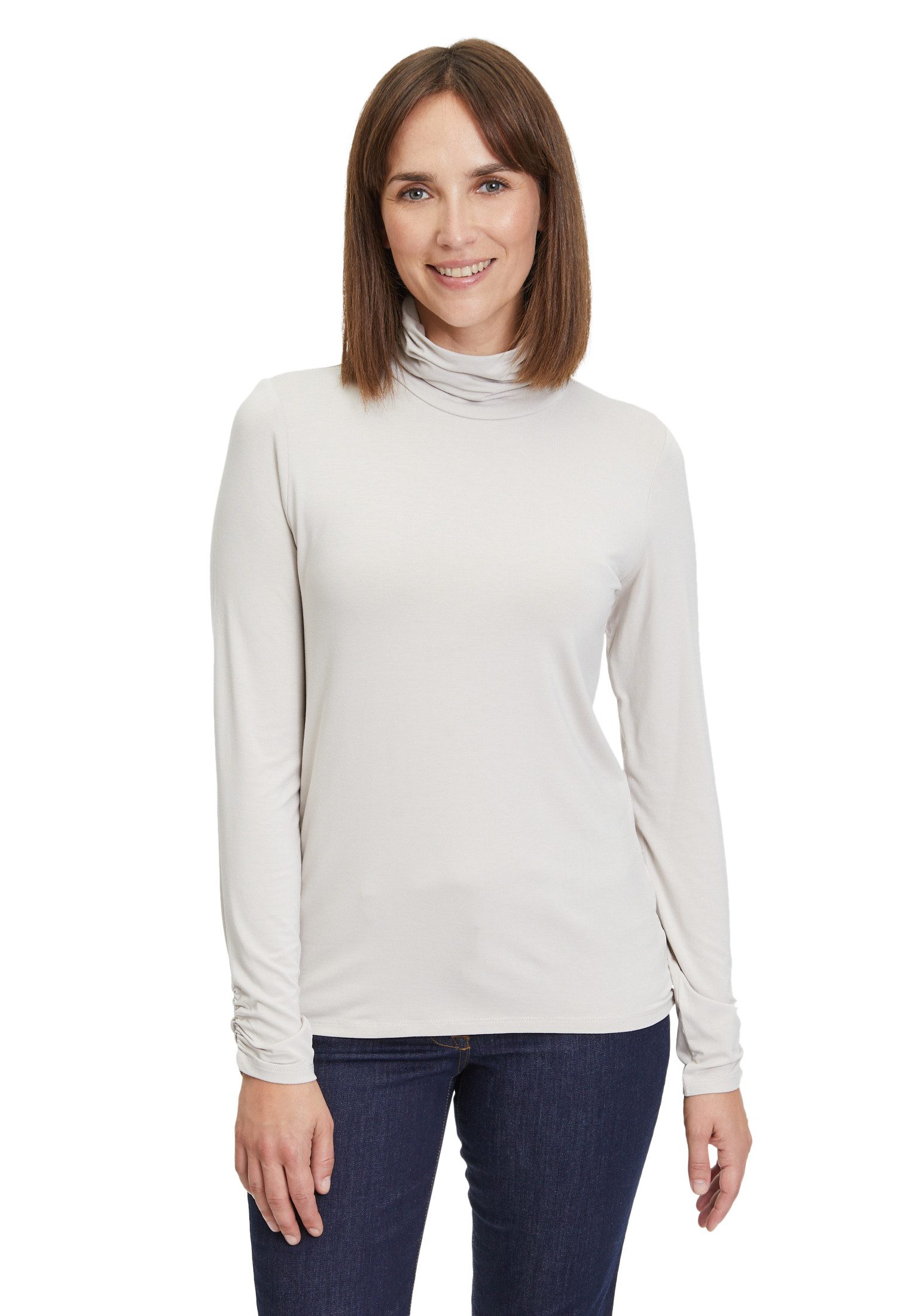 Kurzarmshirt Betty Barclay Rollkragenshirt langarm