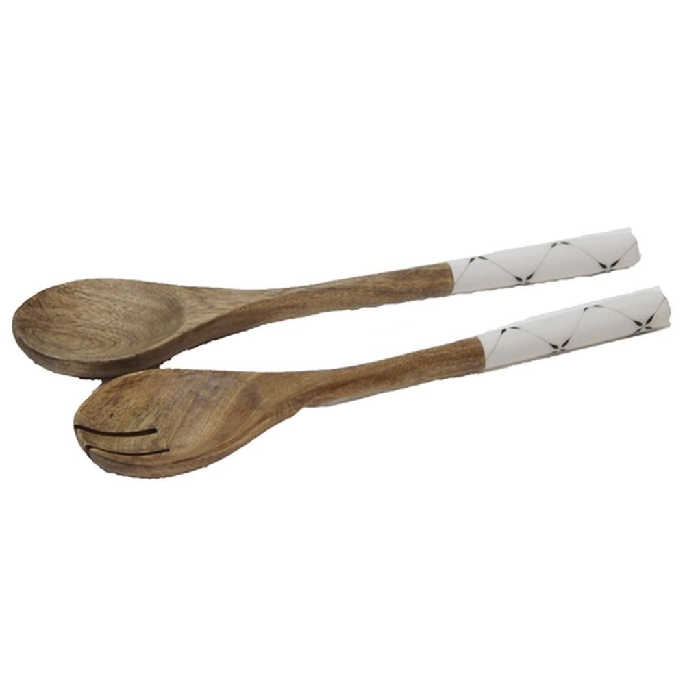 van Deurs Danmark Salatbesteck Van Deurs Danmark Salatbesteck Mangoholz Emaillegriff nordic Design (2 er Set), Salatbesteck, Mangoholz, Emaillegriff, 2er Set, nachhaltig