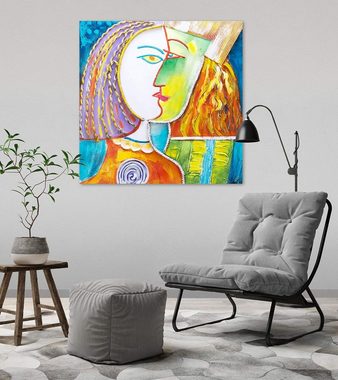 KUNSTLOFT Gemälde Zauberhafte Chimära 80x80 cm, Leinwandbild 100% HANDGEMALT Wandbild Wohnzimmer