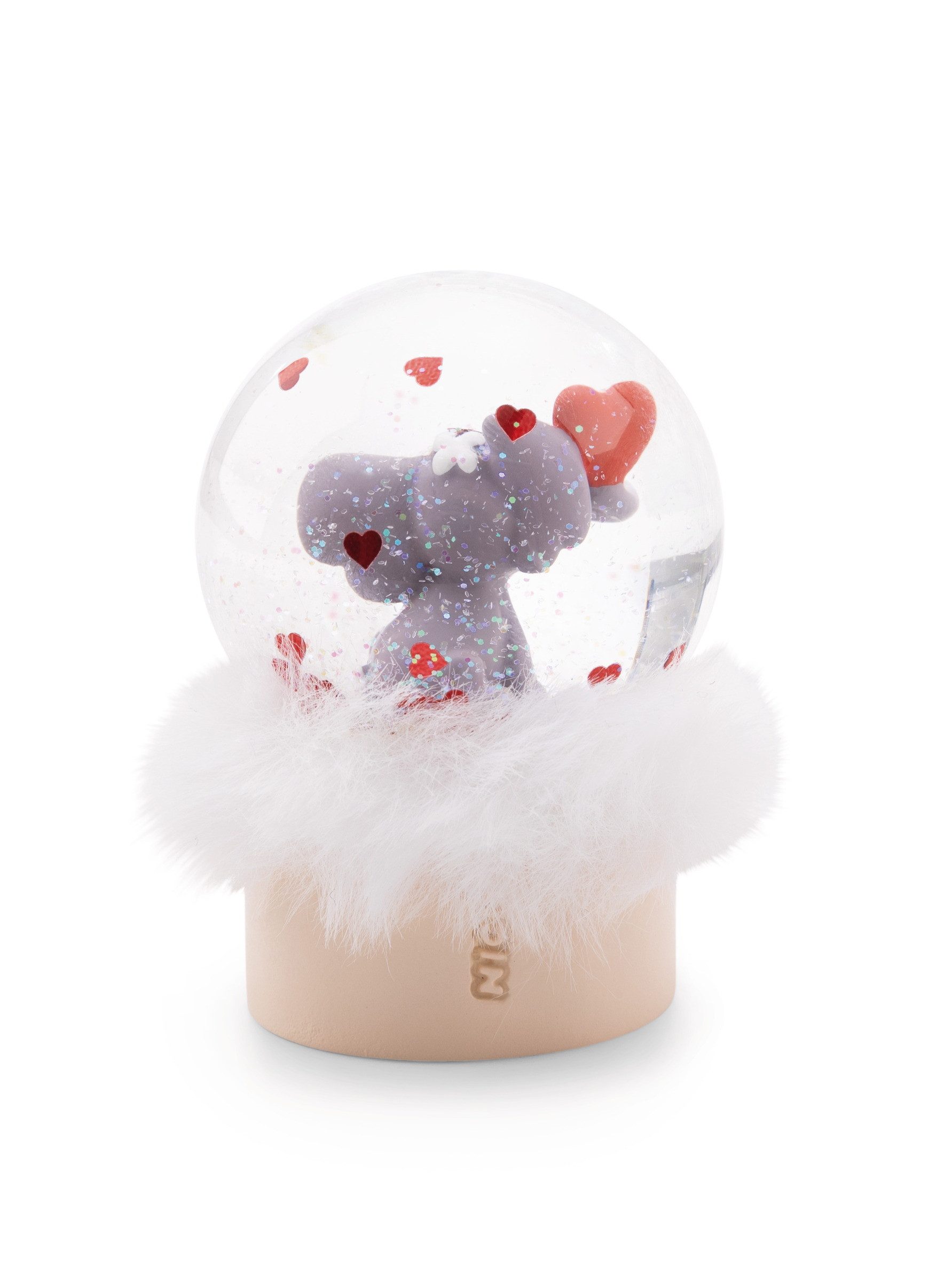 Nici Schneekugel 61497 - Love Elefant dunklegrau, 6,5 cm (1 St)