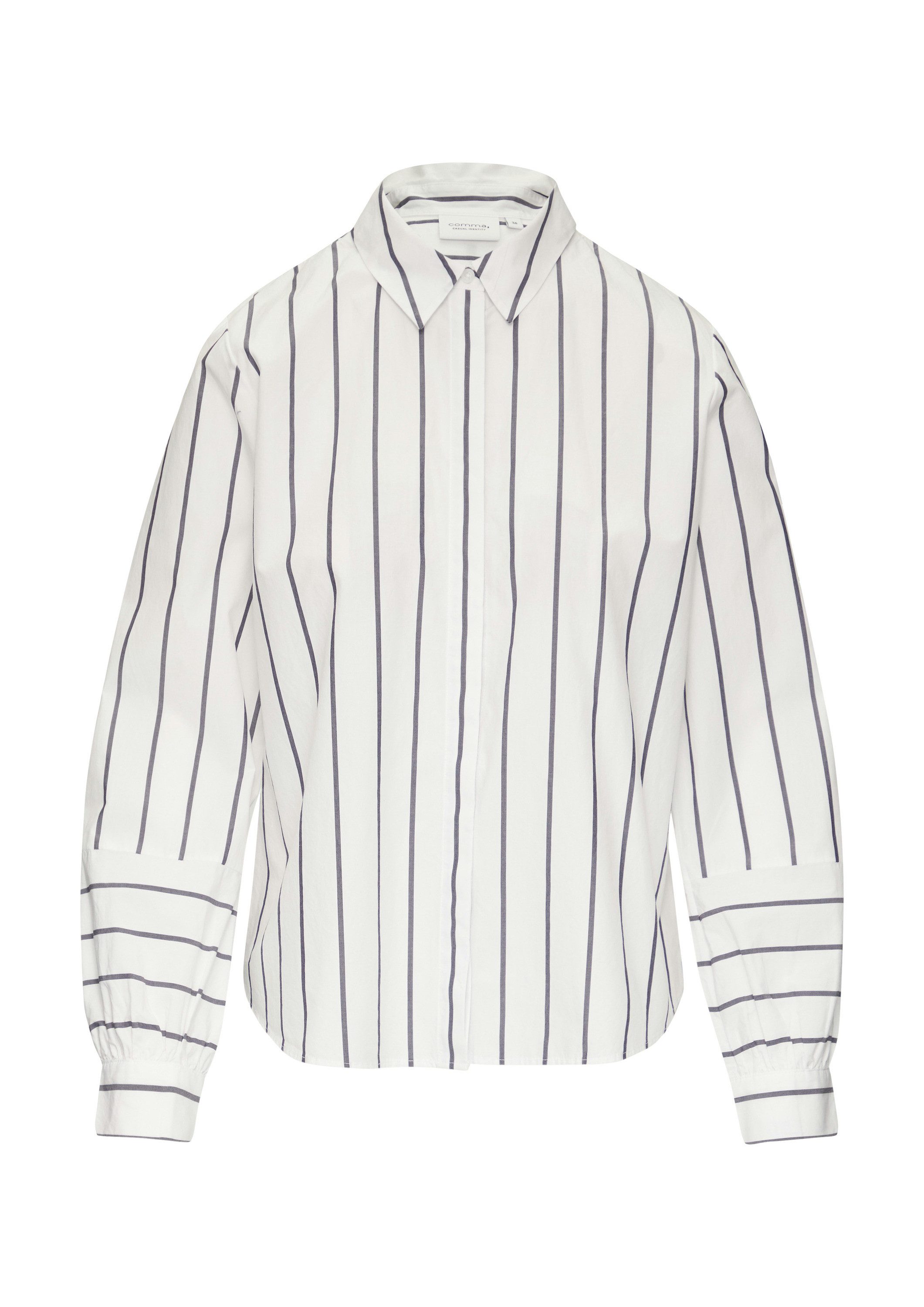 comma Langarmbluse Bluse Bluse mit Nahtdetail am Ärmel