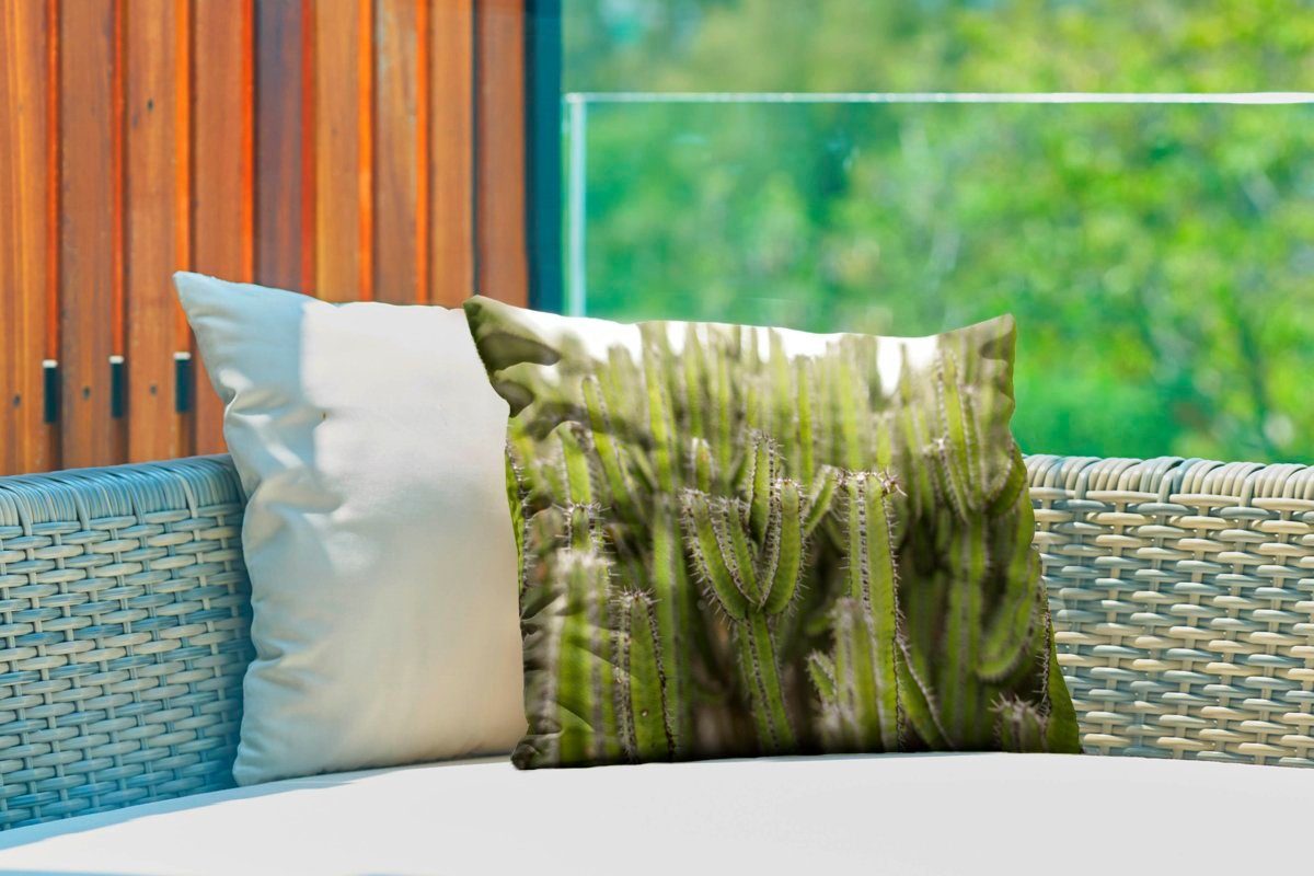MuchoWow Polyester, von Kissenhülle Outdoor-Dekorationskissen, Dekokissenbezug, Kaktuspflanzen, Dekokissen Gruppe