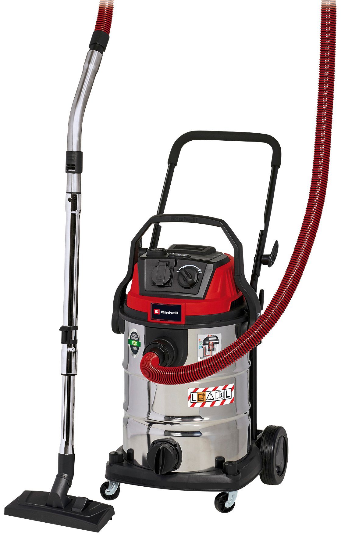 Einhell Nass-Trocken-Sauger TE-VC 2230 SACL, 1400 W, ECO-Staubsauger,  Filterung schädlicher Staubpartikel wie Gipsstaub, Kalk & Glimmer