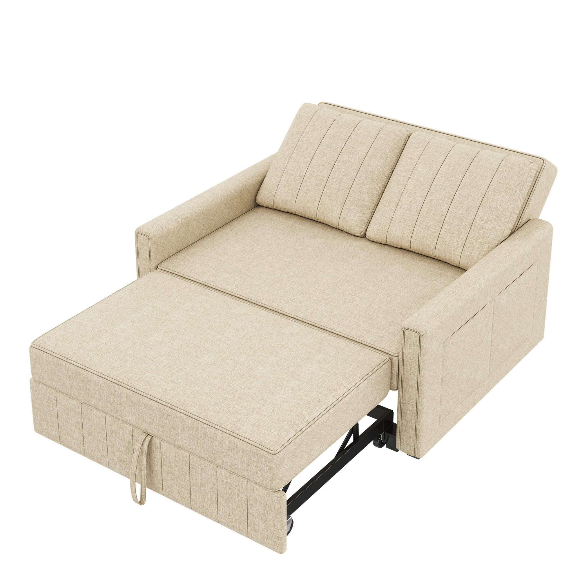 Refined Living Schlafsofa Sofa,2-in-1 Sofa, Multifunktionale Klapp-Sofa-Bett,Gästebett,Klappsofa, 180 x 127 cm bequemes Sofabett, Sofabett klappbar mit Schlaffunktion & Kissen, Schlafcouch mit verstellbarer Rückenlehne, Angenehm weich, atmungsaktiv und verschleißfest, Gästebett klappbar,Kompaktes Sofa, Sofa mit Kissen, Sofa für Studentenwohnheim, Platzsparendes Design,Kleines Schlafsofa,Stabile Bauweise 1 Teile, für Kleine Wohnungen, Gästezimmer, Wohnzimmer,Büro,Studentenwohnheime