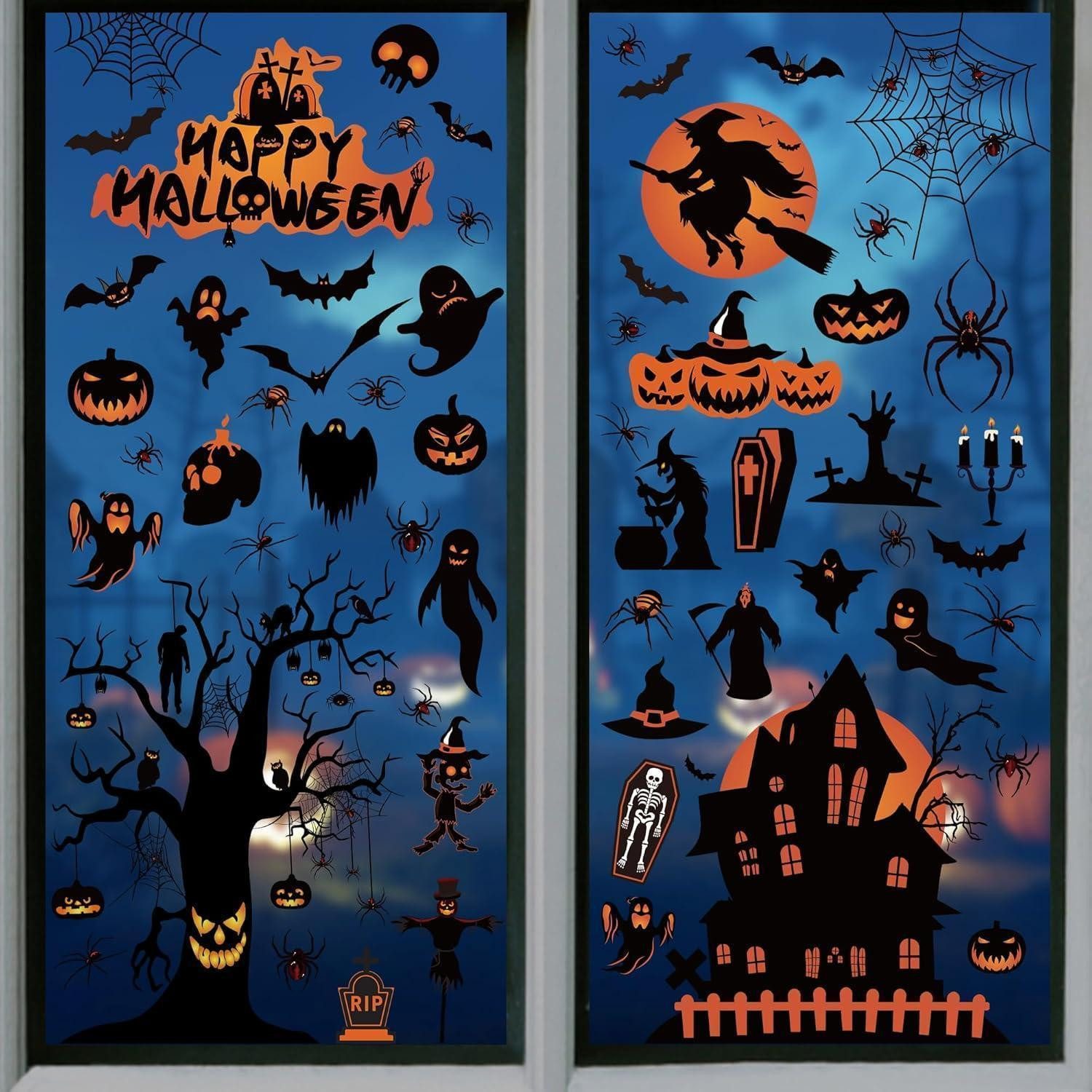 AXERHK Halloween Fensterdeko, Halloween Deko, 47.24 Produktbild-Vorschau 9