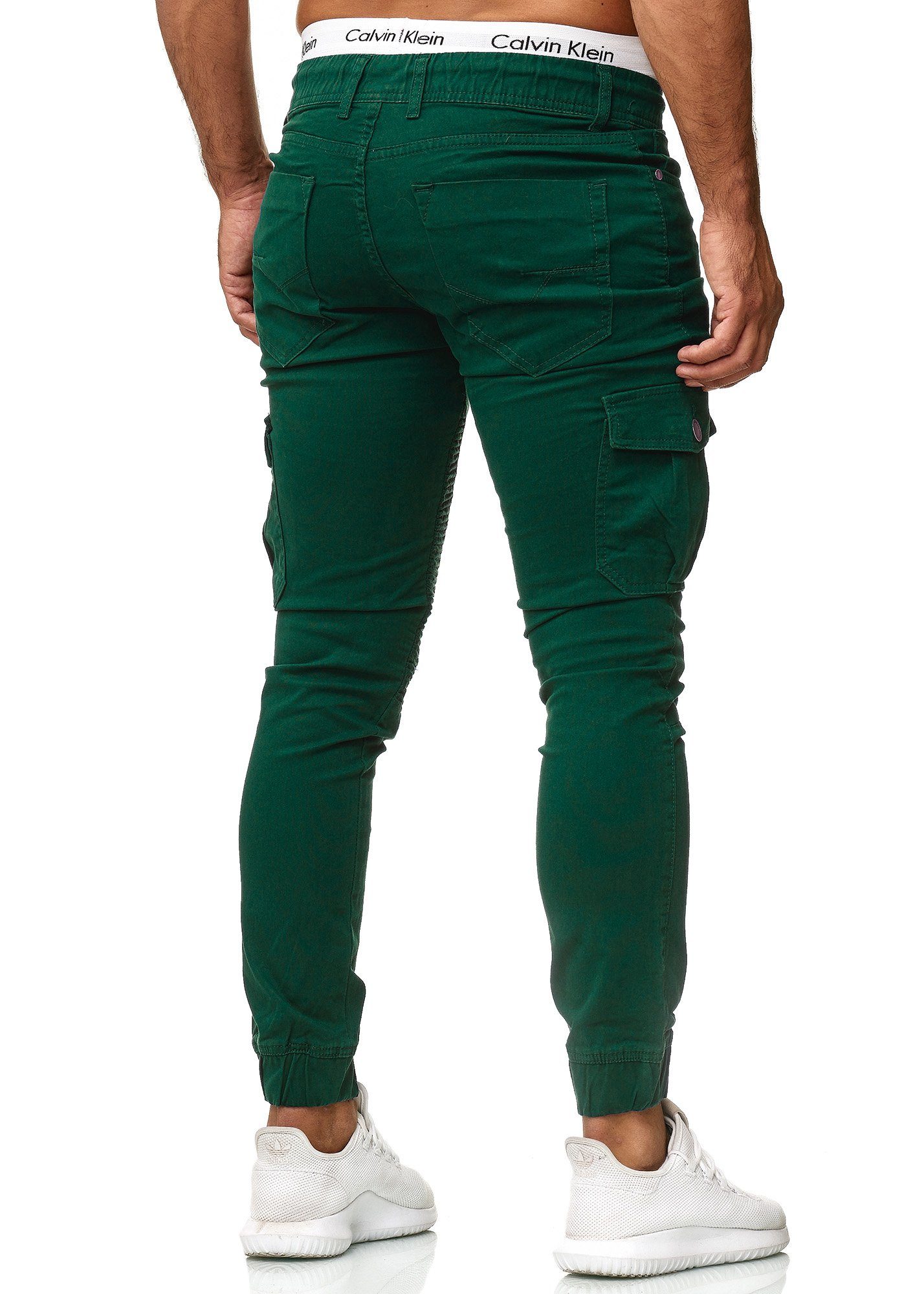 Grün Code47 Herren Slim Fit Designer Männer Slim Jeans Chinohose Chino Slim-fit-Jeans 3207C Hose