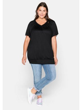 Sheego T-Shirt Große Größen mit Flügelärmeln