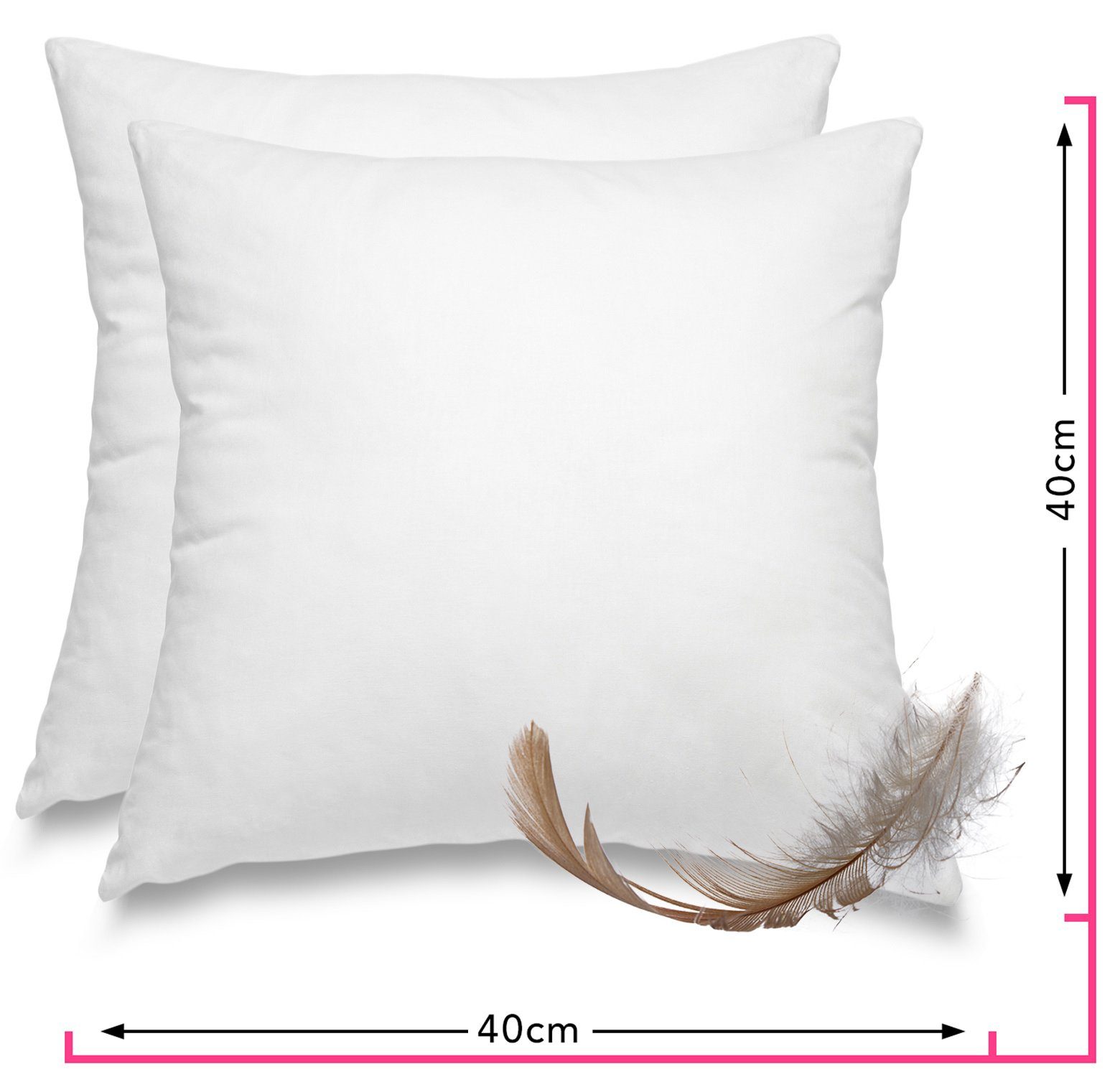 wometo Federkissen Premium, Füllung: Federn, Doppelset, OEKO-TEX®, Kissenfü günstig online kaufen