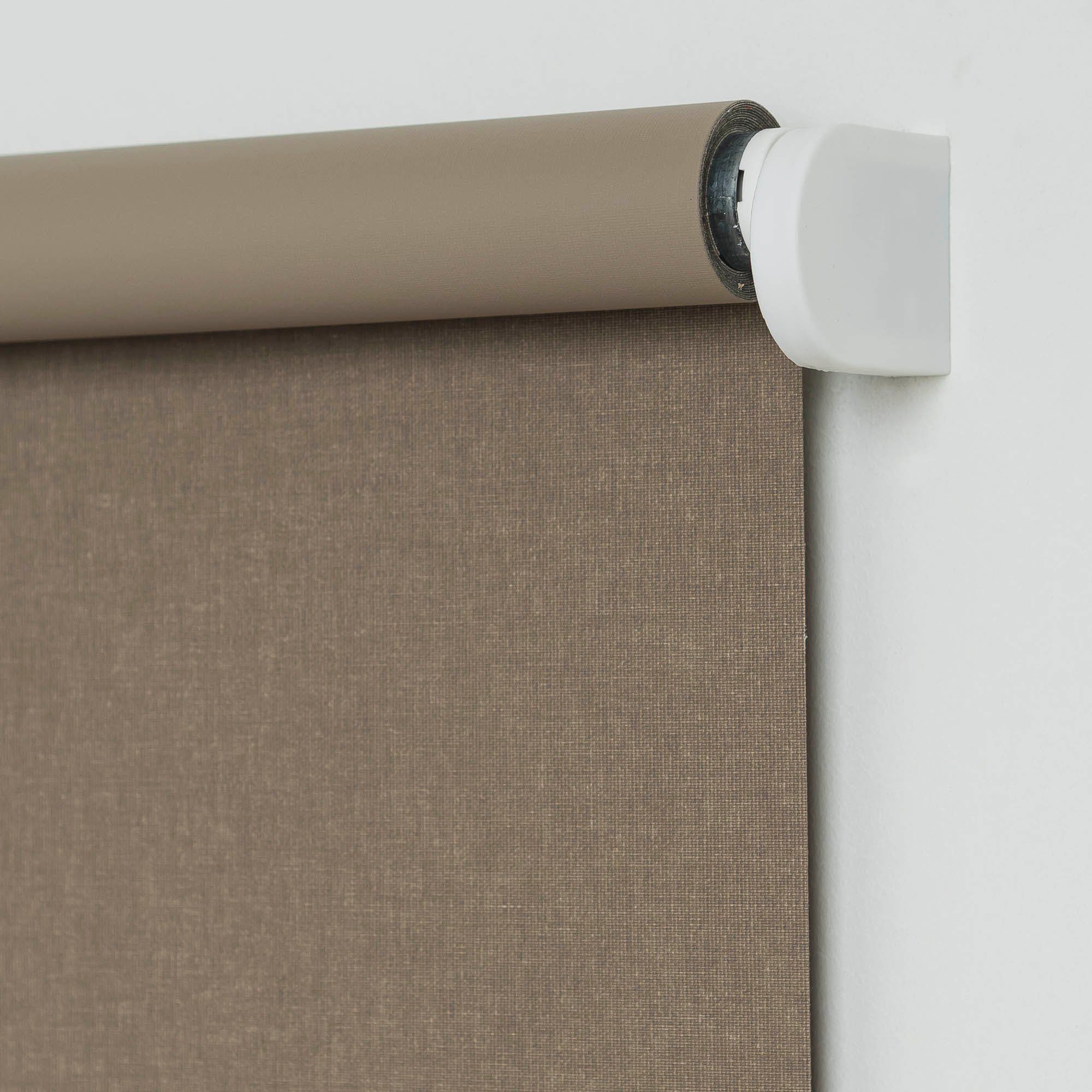 Springrollo Uni, Liedeco, verdunkelnd, mit Bohren, günstig online kaufen