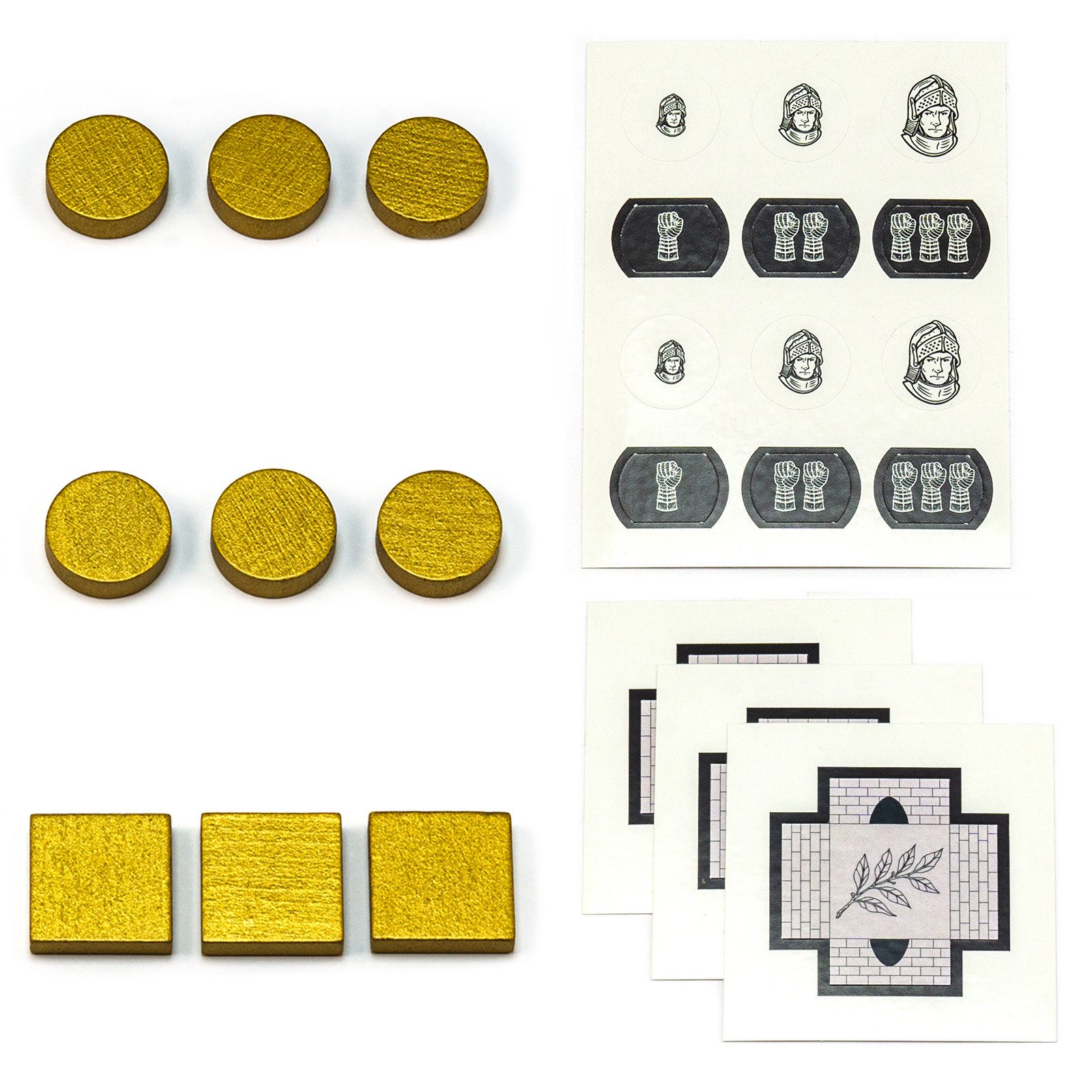 Waldfelsen Spiel – Holz-Figuren Spielfiguren Ersatz passend für Die Siedler von Catan, Spielmaterial, Verschiedene Farben