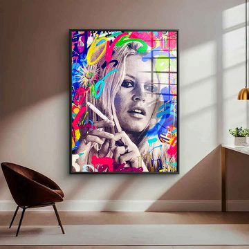 DOTCOMCANVAS® Acrylglasbild BARDOT - Acrylglas, Acrylglasbild Brigitte Bardot Pop Art Portrait hochkant