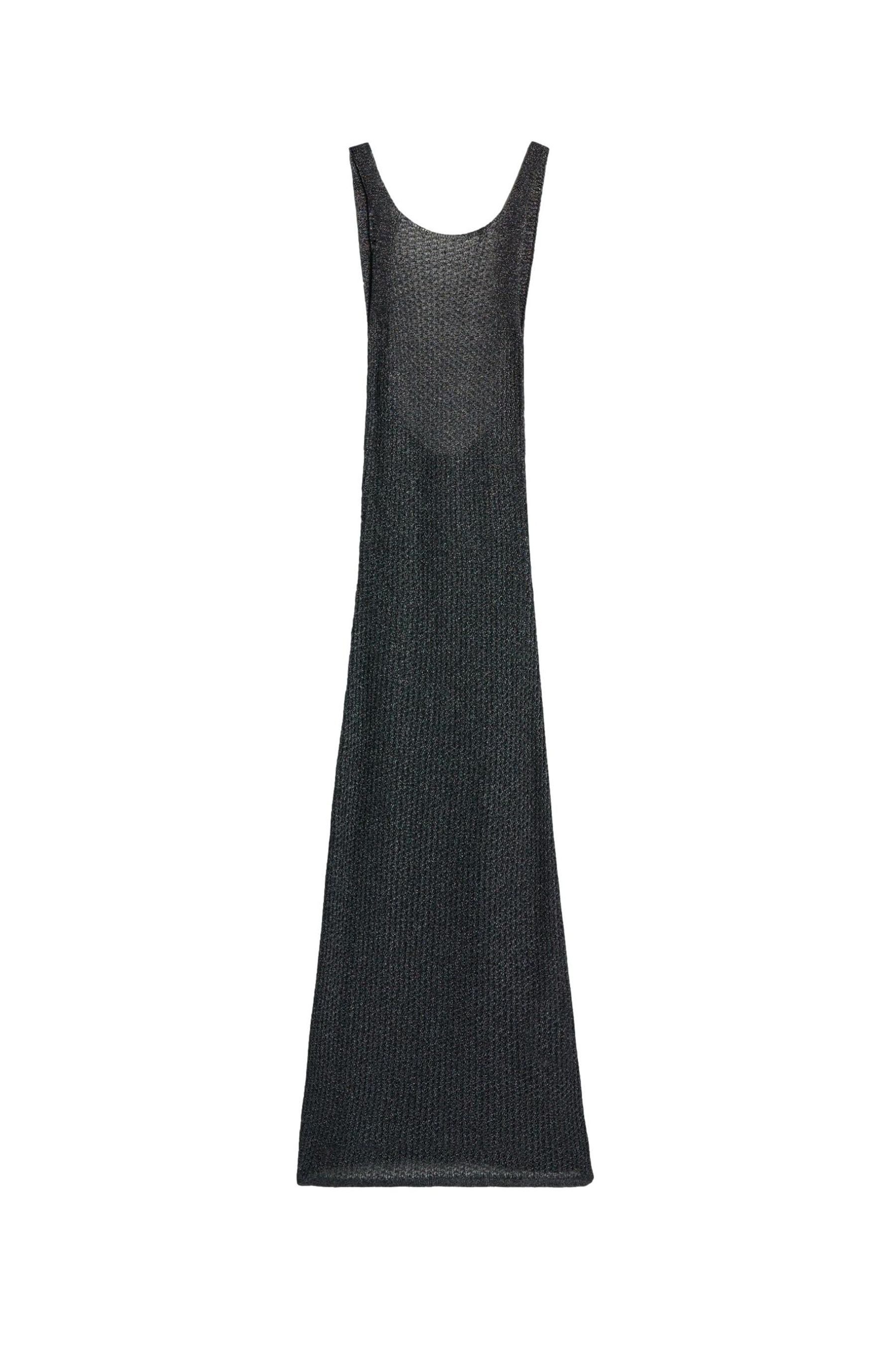 Bhoem Strickkleid Rückenfreies Strand-Maxikleid mit Metallic (1-tlg)