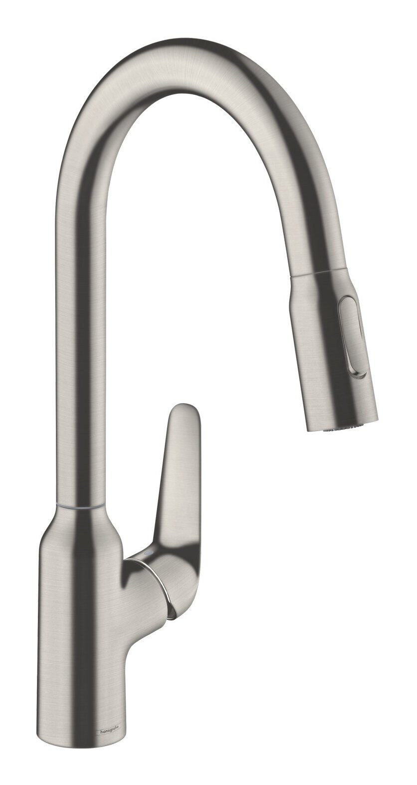 hansgrohe Küchenarmatur Focus M42 Einhebel 220 2jet mit Ausziehbrause und sBox - Edelstahl Finish