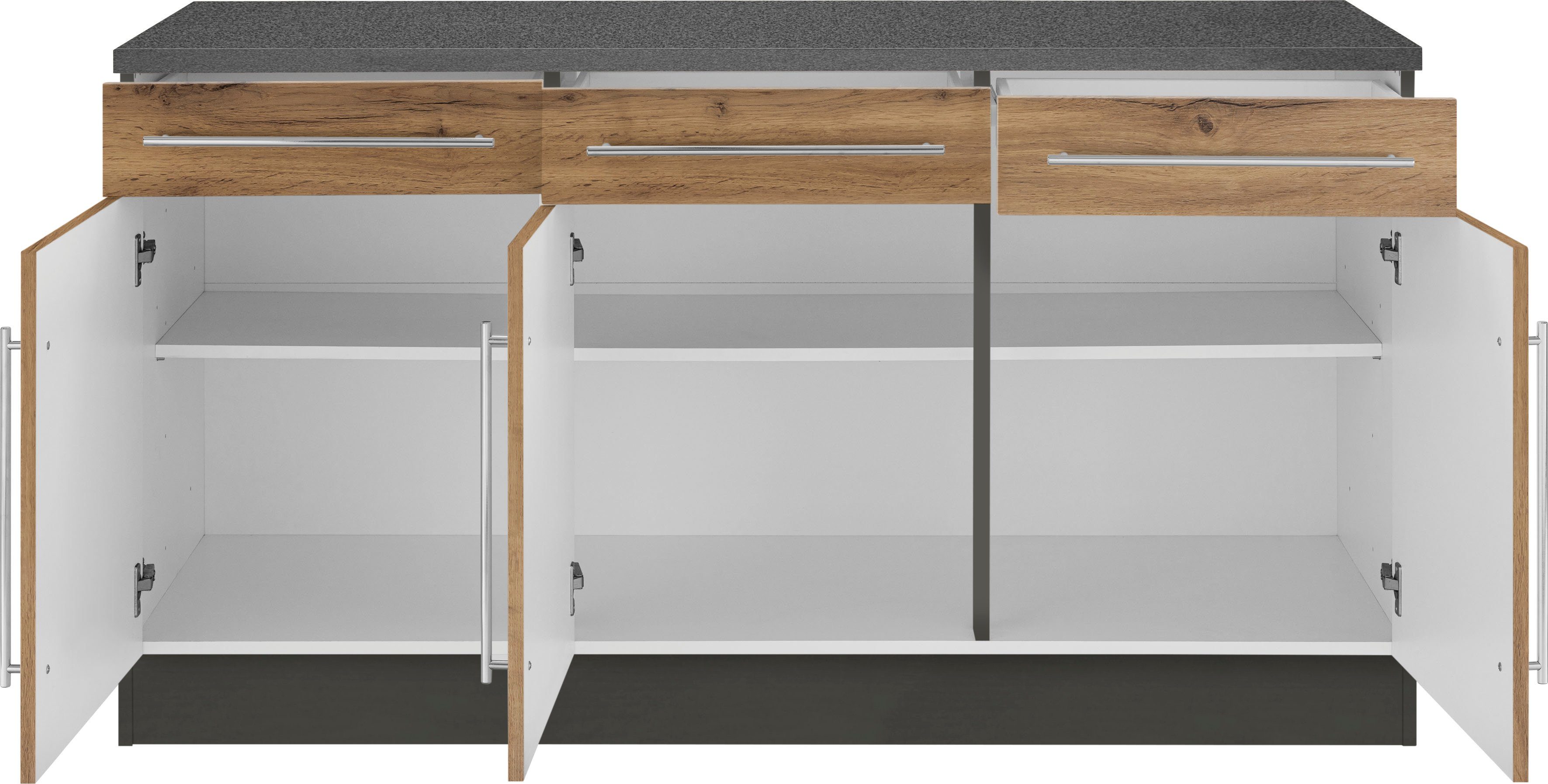 KOCHSTATION Unterschrank KS-Samos Breite 150 cm – Bild 3 von 5
