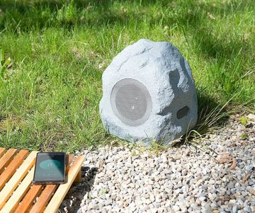 auvisio Gartenlautsprecher MSS-430.rock Garten-& Outdoor-Lautsprecher BT IPX4 Außenlautsprecher (15 W)