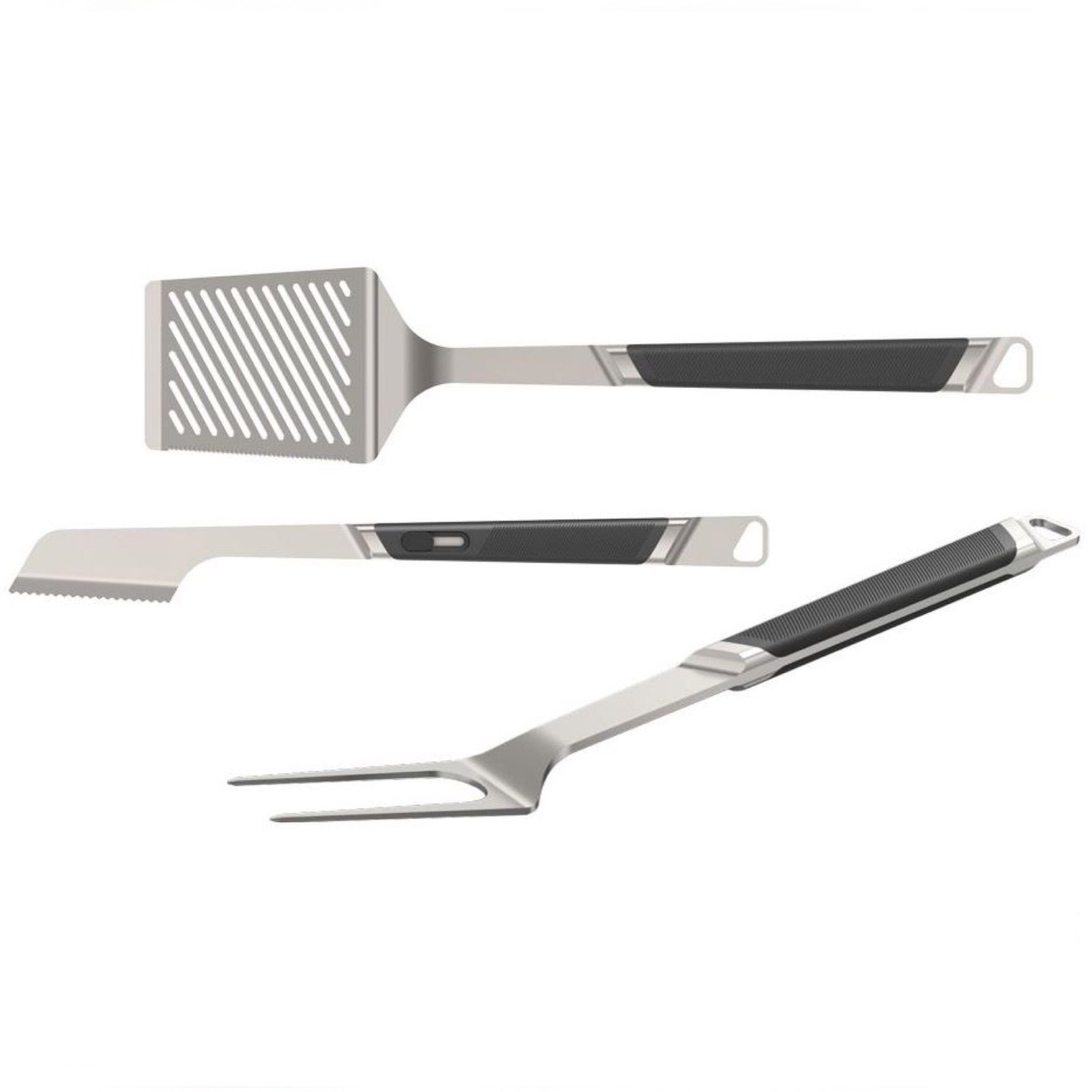Gasgrill Everdure Premiumgrillbesteck-Set L 3-teilig aus Edelstahl HBPREMKITL3