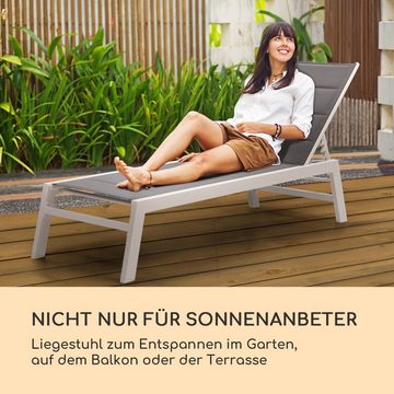 blumfeldt Gartenliege Renazzo Lounge Liegestuhl, Sonnenliegen Gartenliegen für den Garten Balkon Outdoor