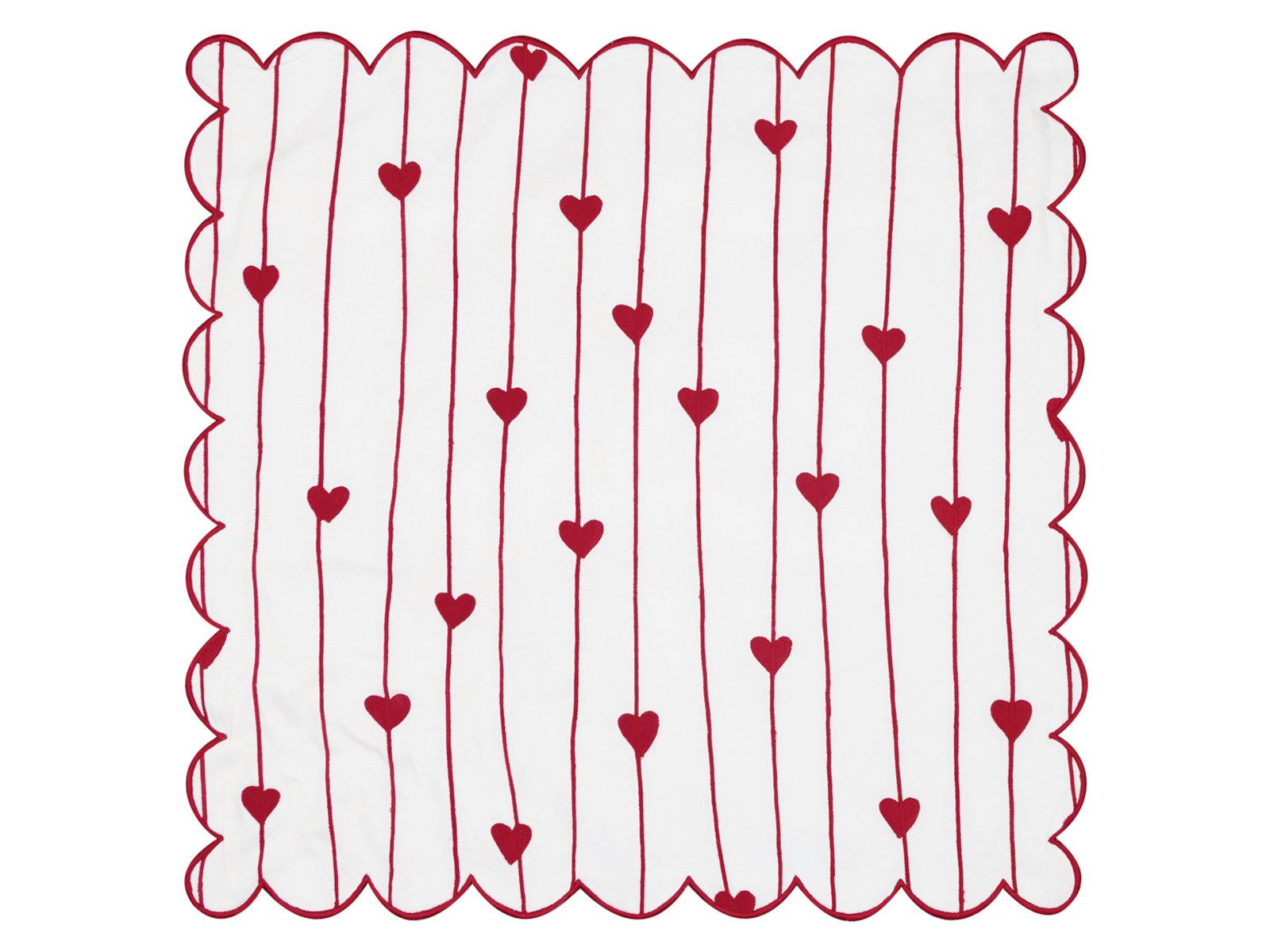 Greengate Kissenhülle Grace Kissenhülle mit Zierkante white 40x40cm