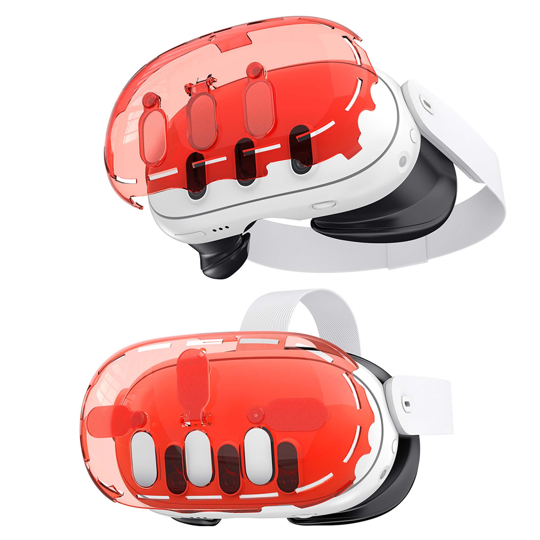 KINSI VR Brillen Hülle Meta quest3 VR crystal cover, transparente Hülle für VR-Brillen, Geeignet für Meta Quest 3 Zubehör, Quest 3 Gehäuse