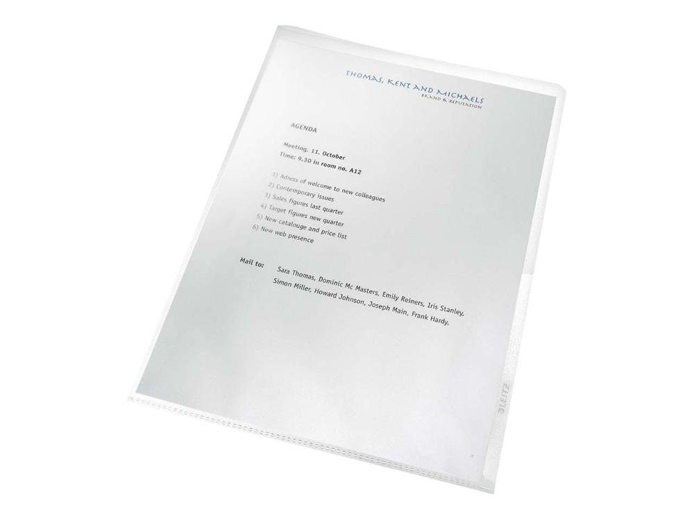 LEITZ Prospekthülle Leitz Sichthüllen aus Recyclingkunststoff