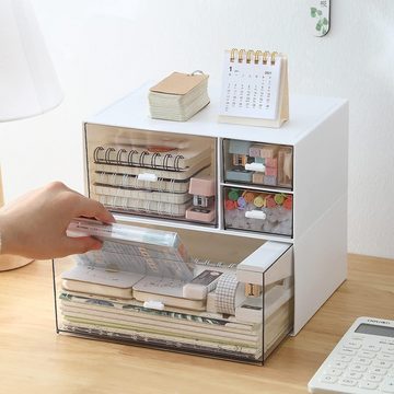 Mrichbez Aufbewahrungsbox Make-up-Organizer, Kunststoff-Kleinteile-Aufbewahrung (1 St), Elegantes Aussehen