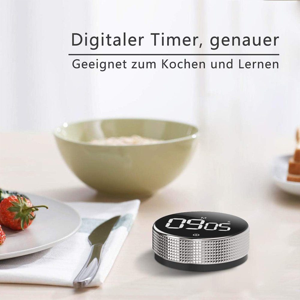 GLIESE Wecker LED Digitaler Küchentimer Magnetisch Timer digital
