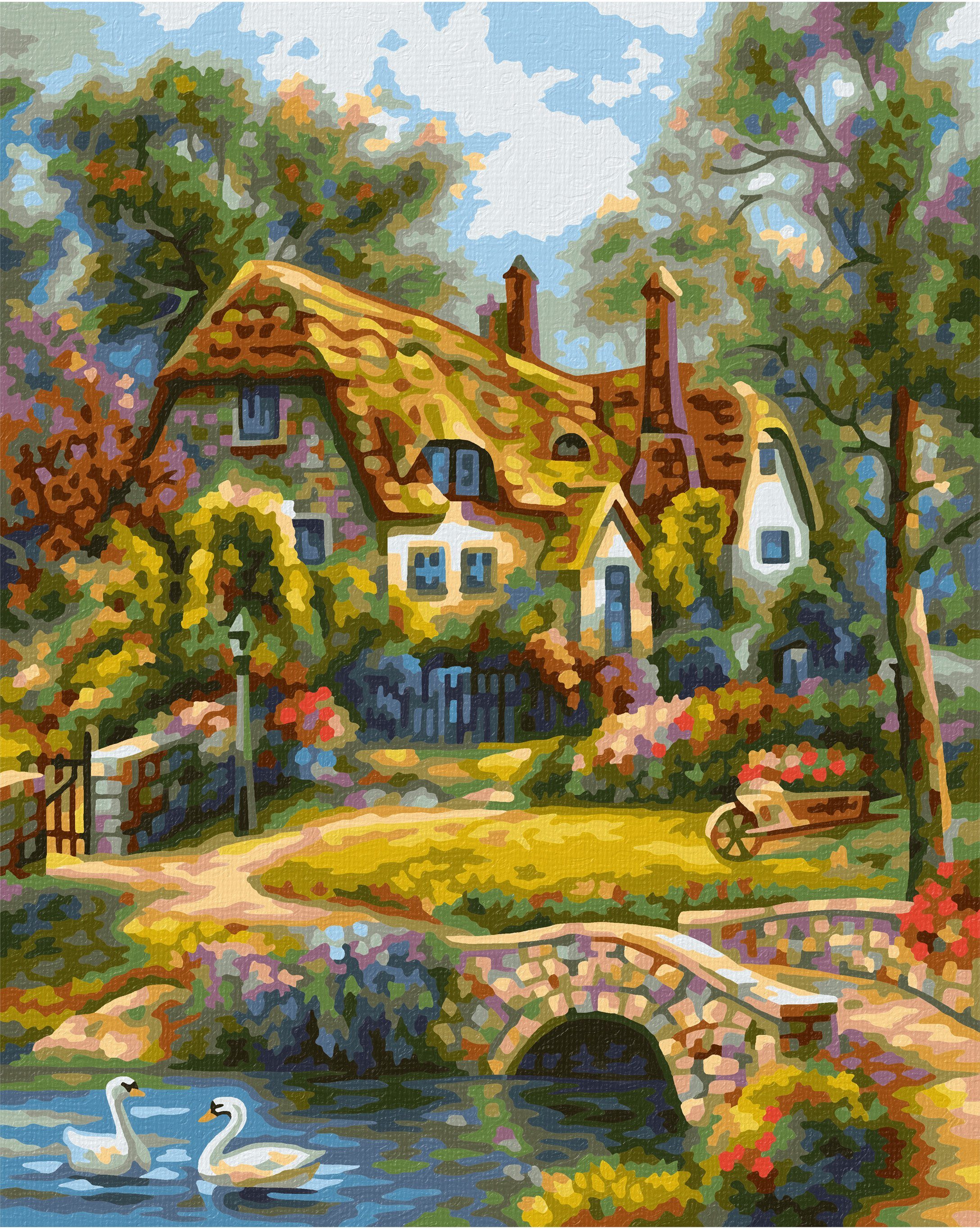 Schipper Malen nach Zahlen Meisterklasse Klassiker - Old English Cottage, Made in Germany