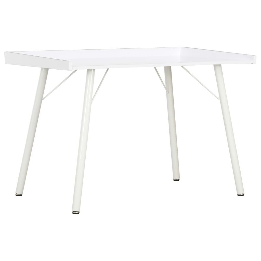 furnicato Schreibtisch Weiß 90×50×79 cm | Schreibtische