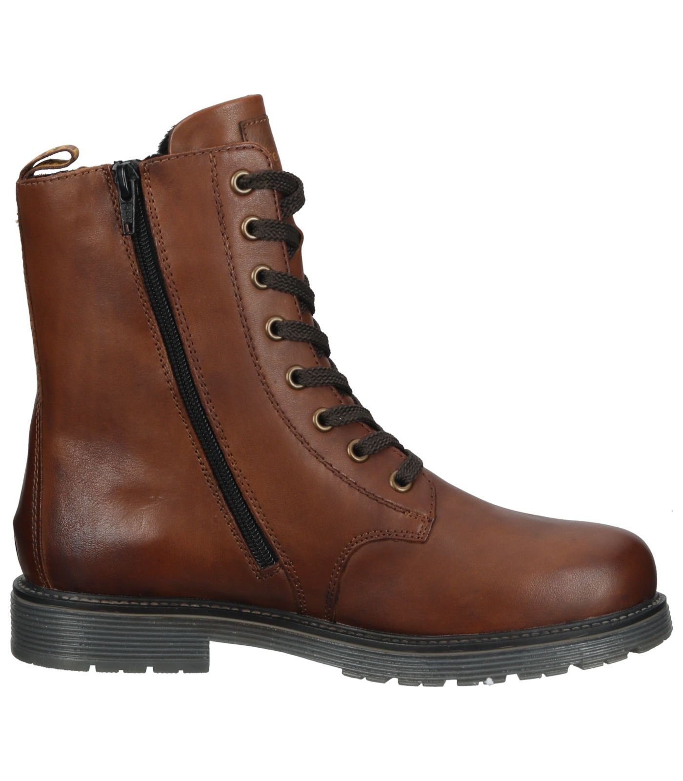 chestnut/chestnut/chestnut Stiefelette Schnürstiefelette Glattleder Remonte