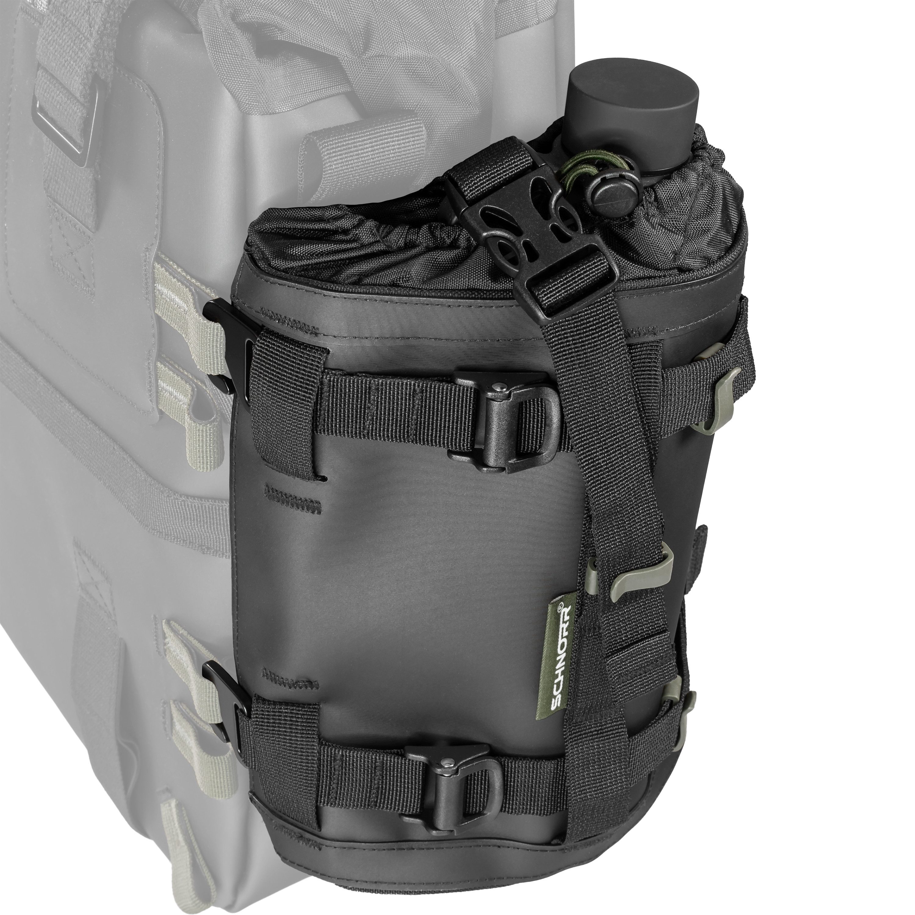 SCHNORR Gepäckträgertasche Flaschenhalter Motorrad - Universal Bottle Holder aus Hypalon, SCHNORR
