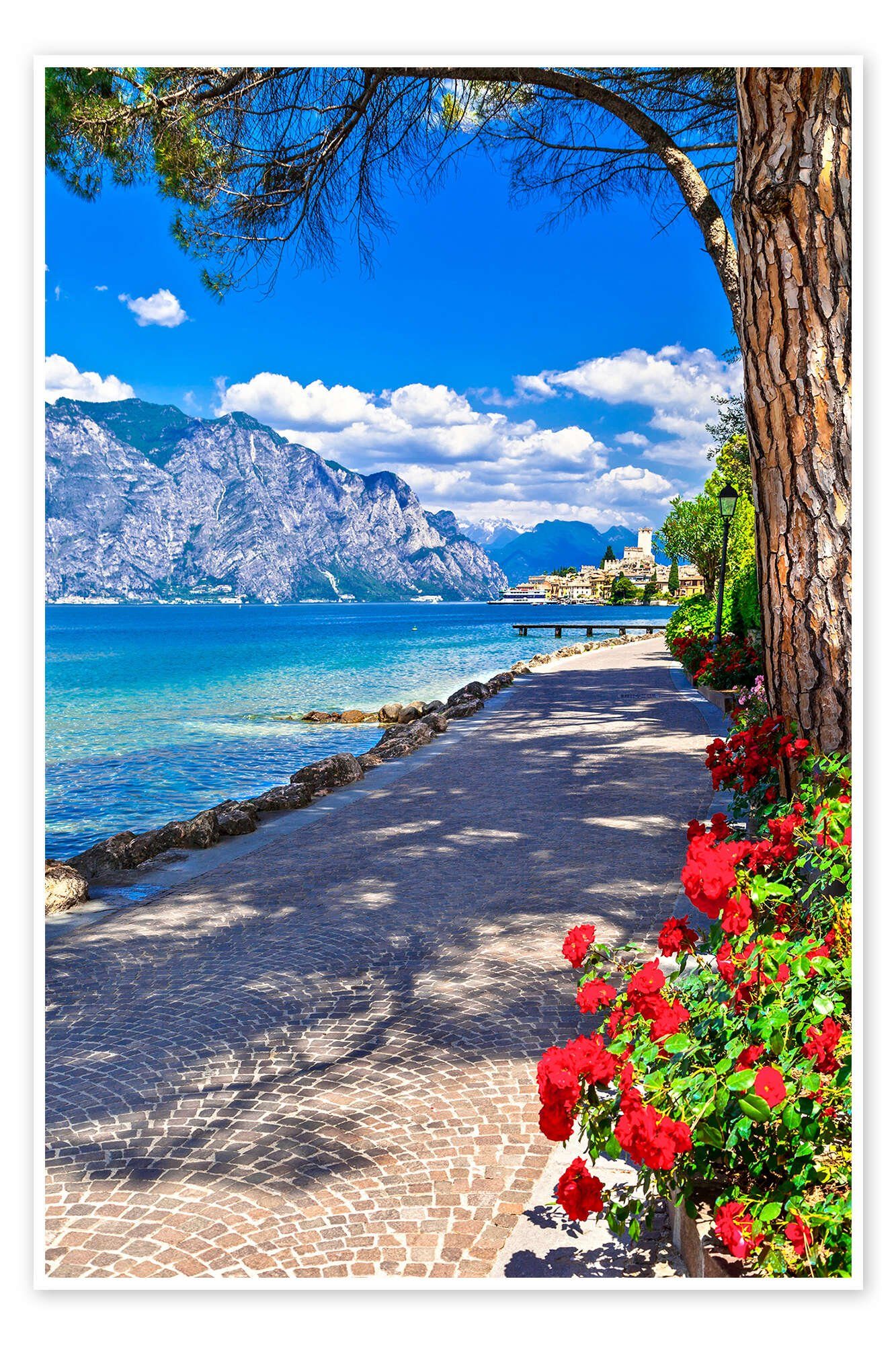 Posterlounge Wandbild Schöner Lago di Garda, Italien, Editors Choice, erhältlich als Poster, Leinwandbild, Wandsticker oder Acrylglasbild