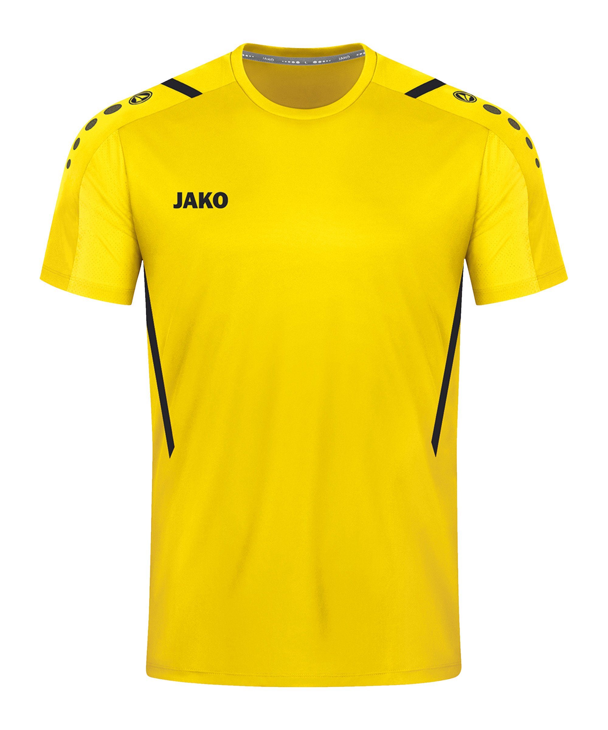 Jako Fußballtrikot Challenge Trikot gelbschwarz