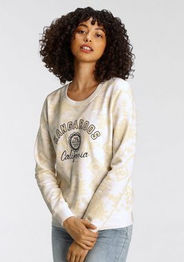 KangaROOS Sweatshirt mit trendigem Alloverdruck im Inka-Look & Logodruck