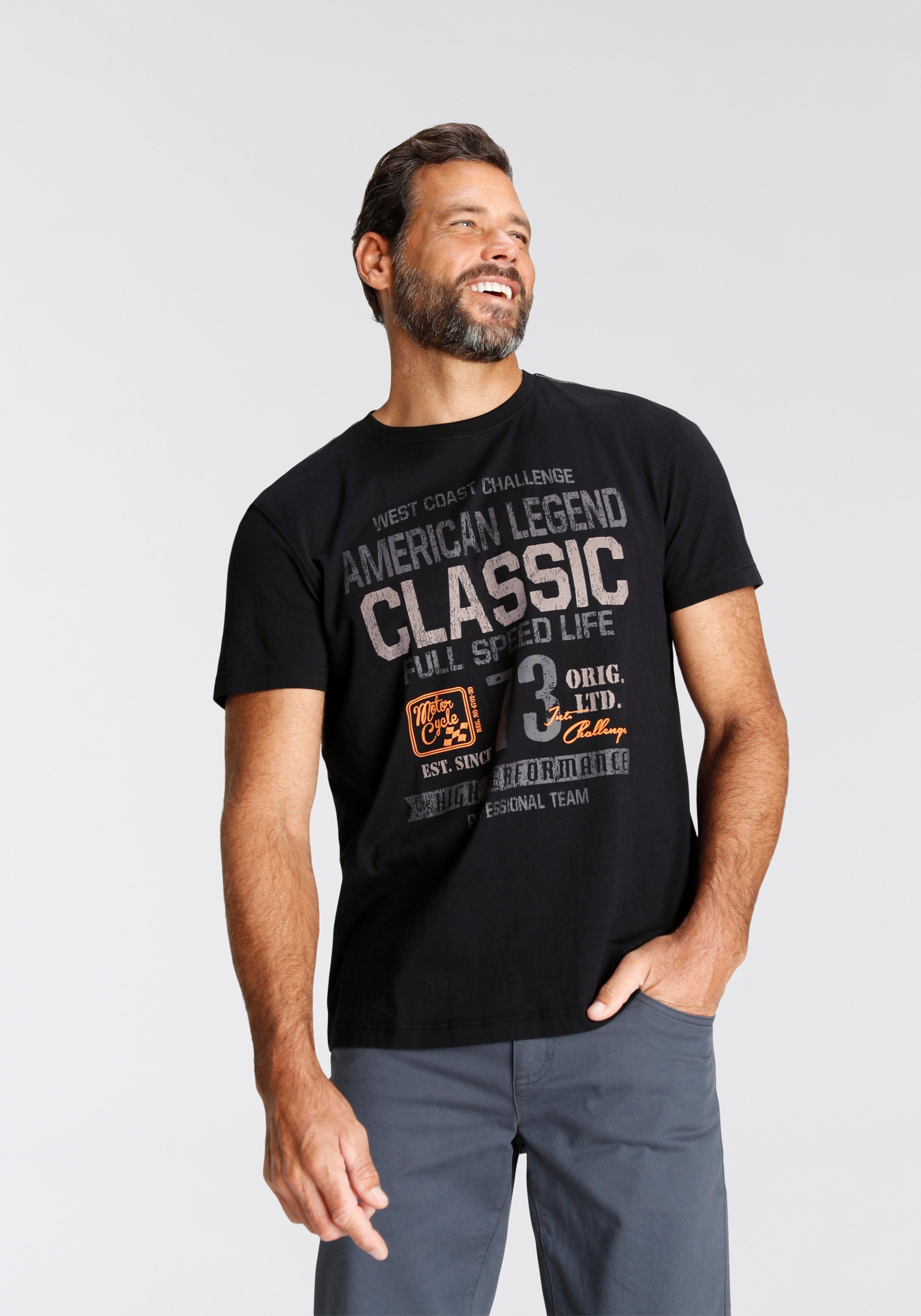 Arizona T-Shirt Kurzarm, unifarben, Rundhals, aus günstig online kaufen