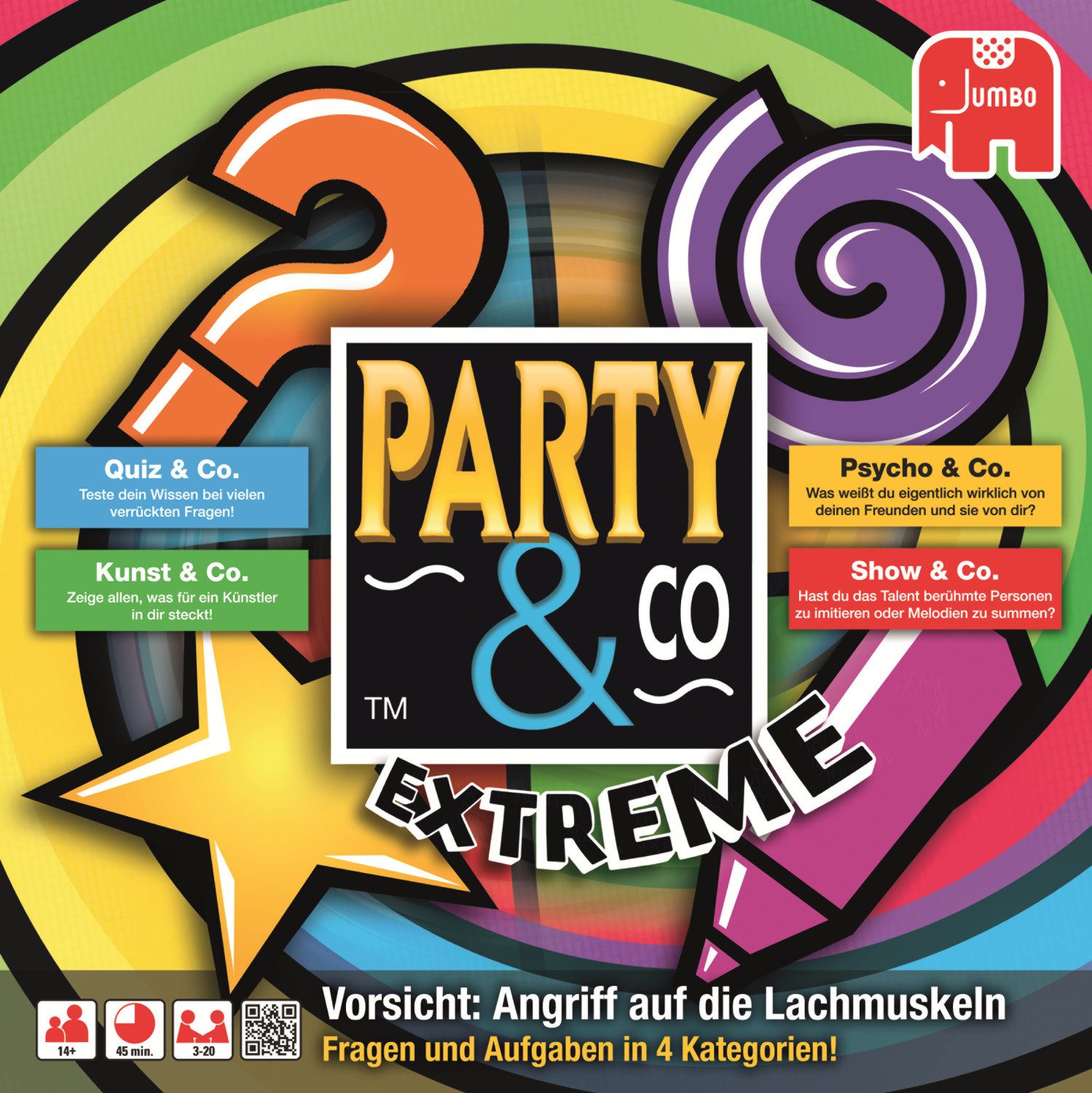 Jumbo Spiele Spiel Party & Co Extreme,Partyspiel, Jumbo 17864 Party & Co Extreme,Partyspiel