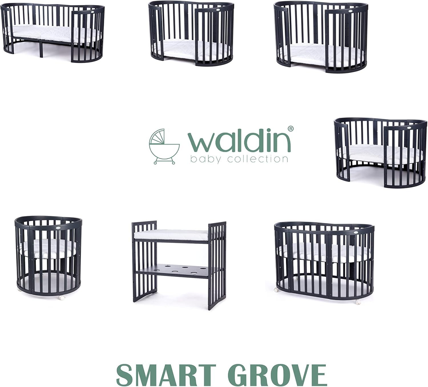 Waldin Babybett Mobiles Babybett OWAL aus günstig online kaufen