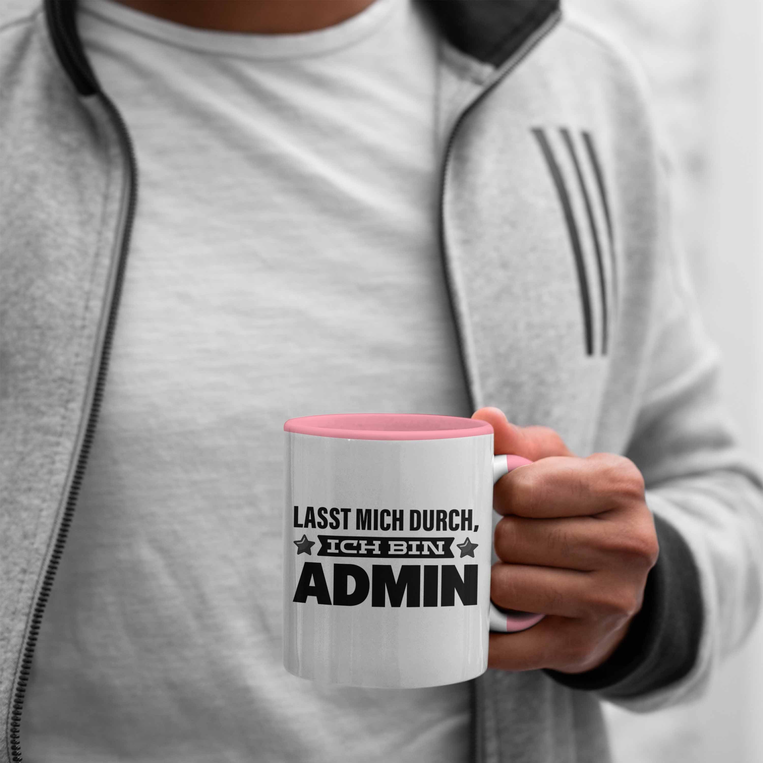 Geschenk Mich Durch Informatiker Admin Programmierer Trendation Tasse Rosa Softw Lasst Tasse