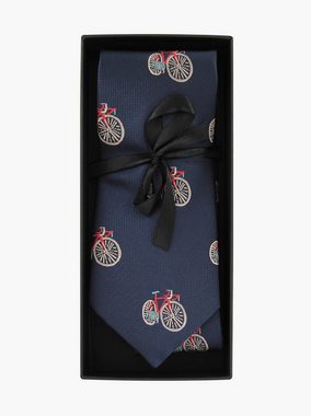 axy Krawatte Herren Krawatte 7,5 cm breit mit Motiv perfektes Geschenk gemustert Seidenkrawatte, mit Geschenkbox