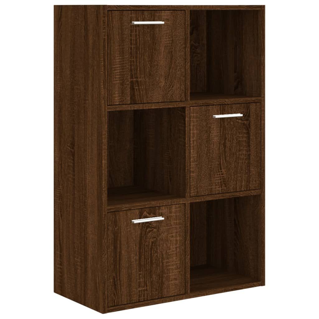 cm Eichen-Optik furnicato Lagerschrank Braun Bücherregal 60x29,5x90